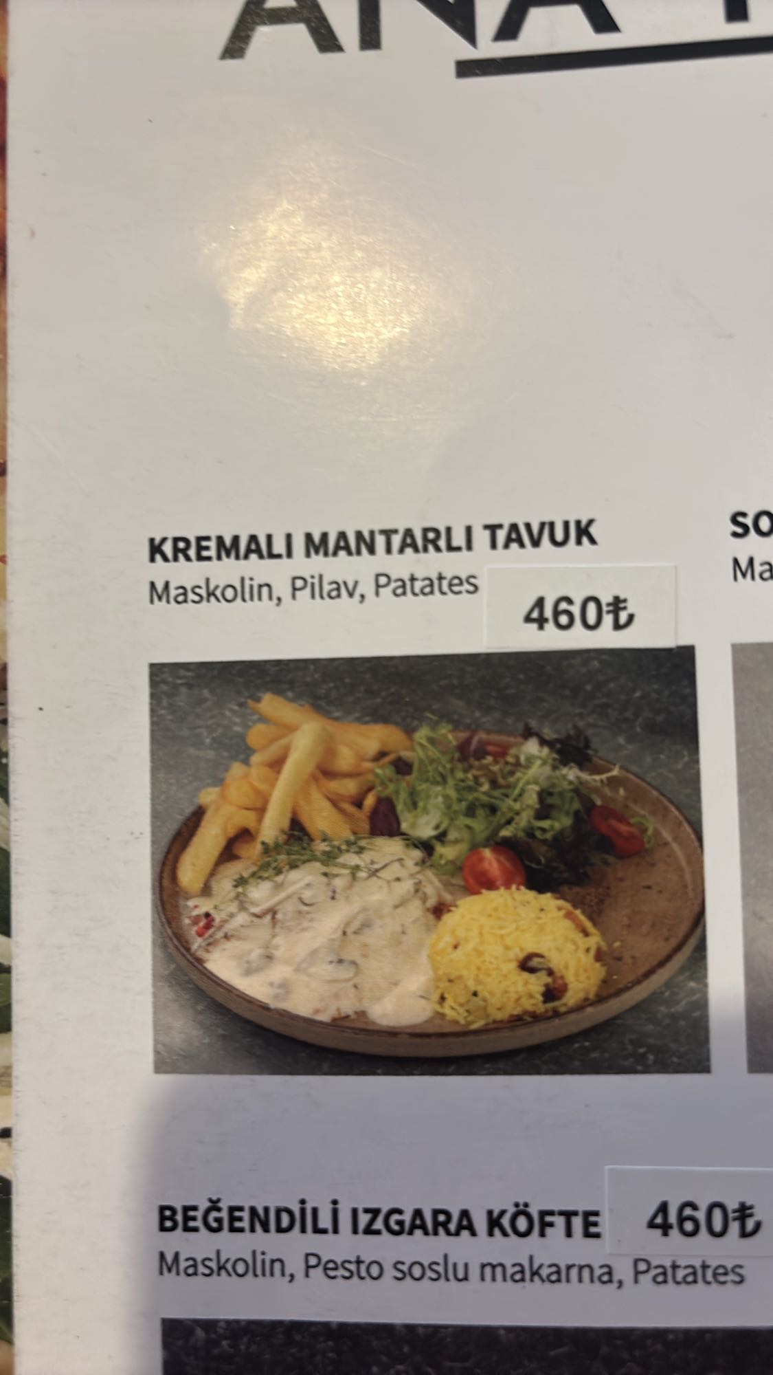 Kremalı Mantarlı Tavuk