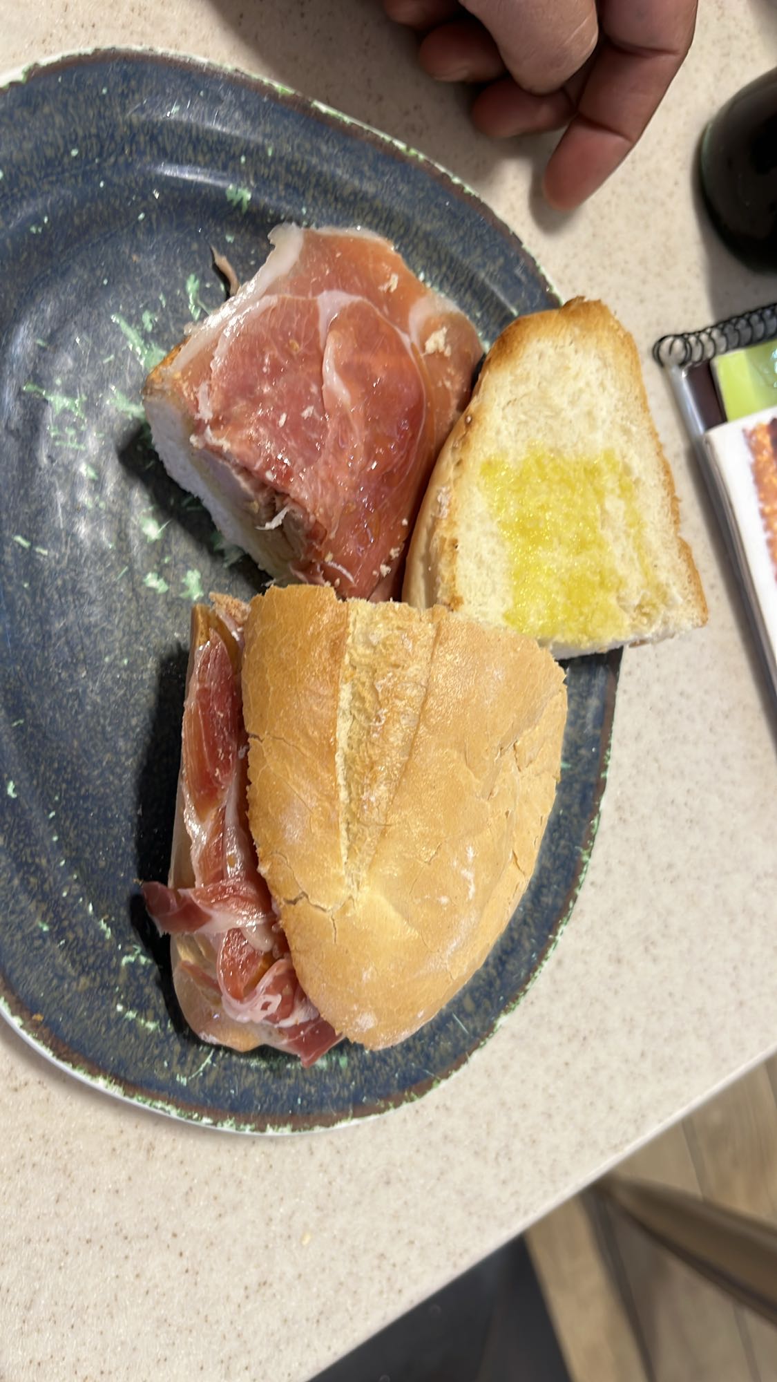 Bocadillo de jamón y aceite