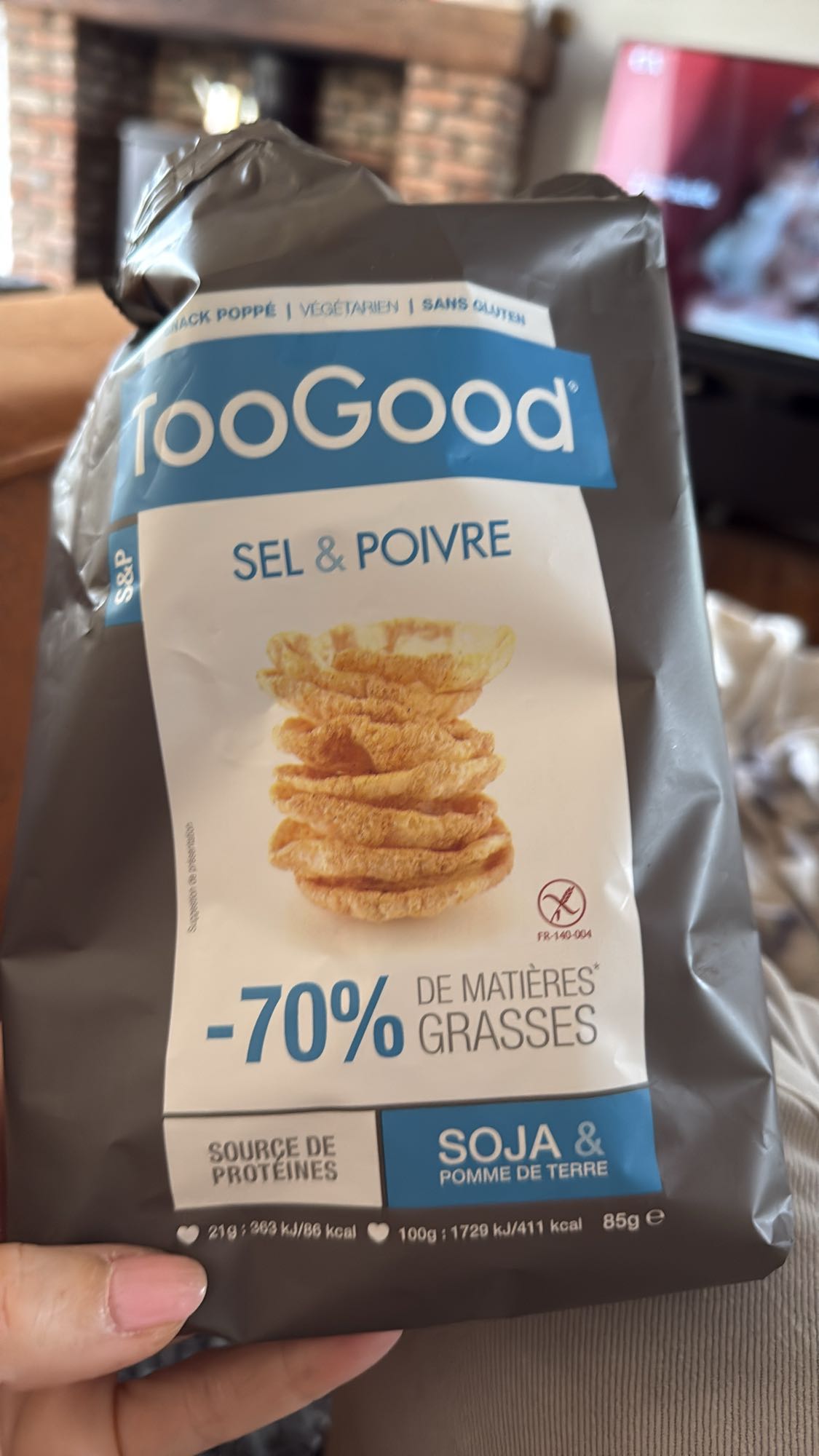 Soja chips zout & peper