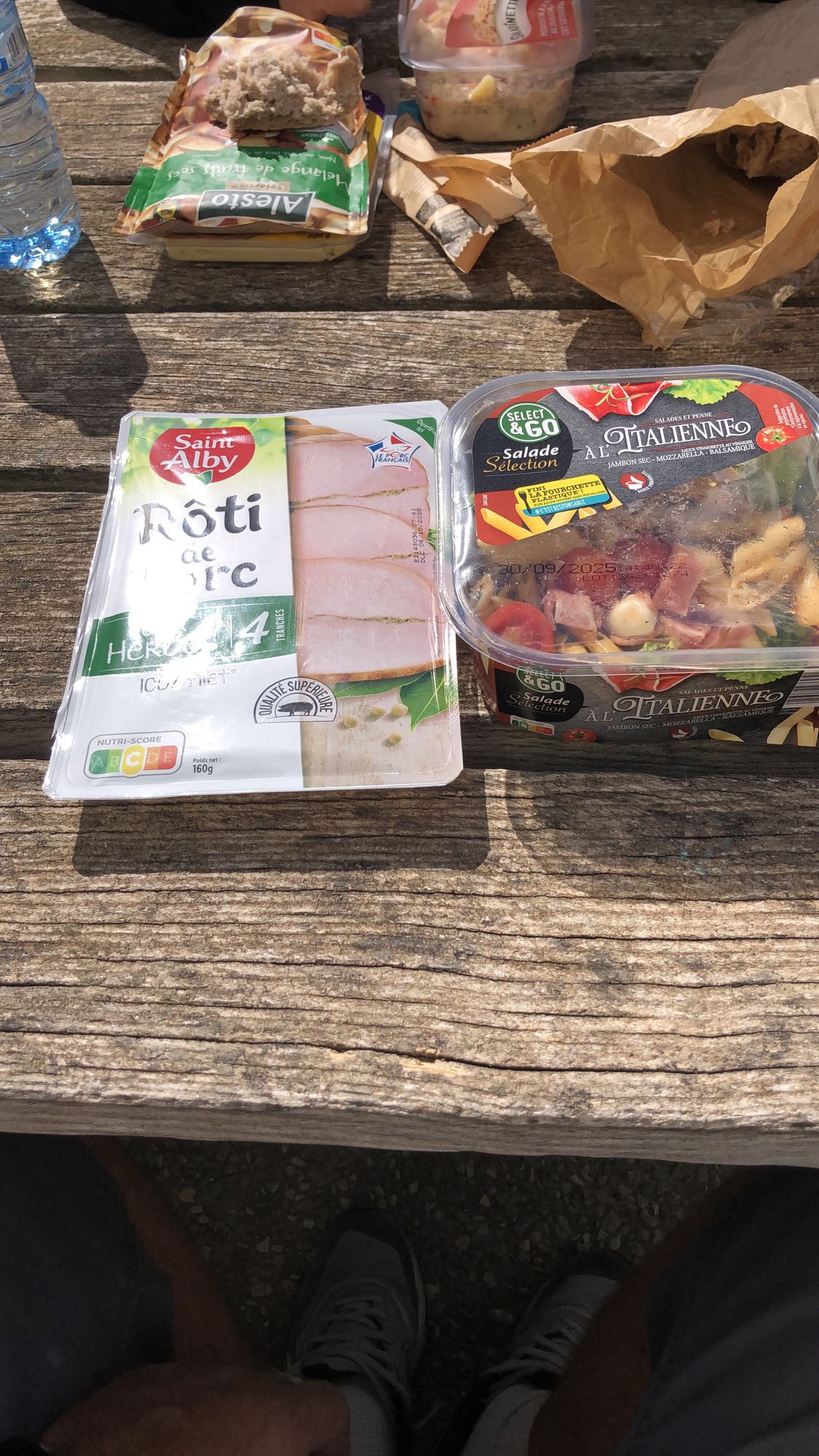 Déjeuner pique-nique italien