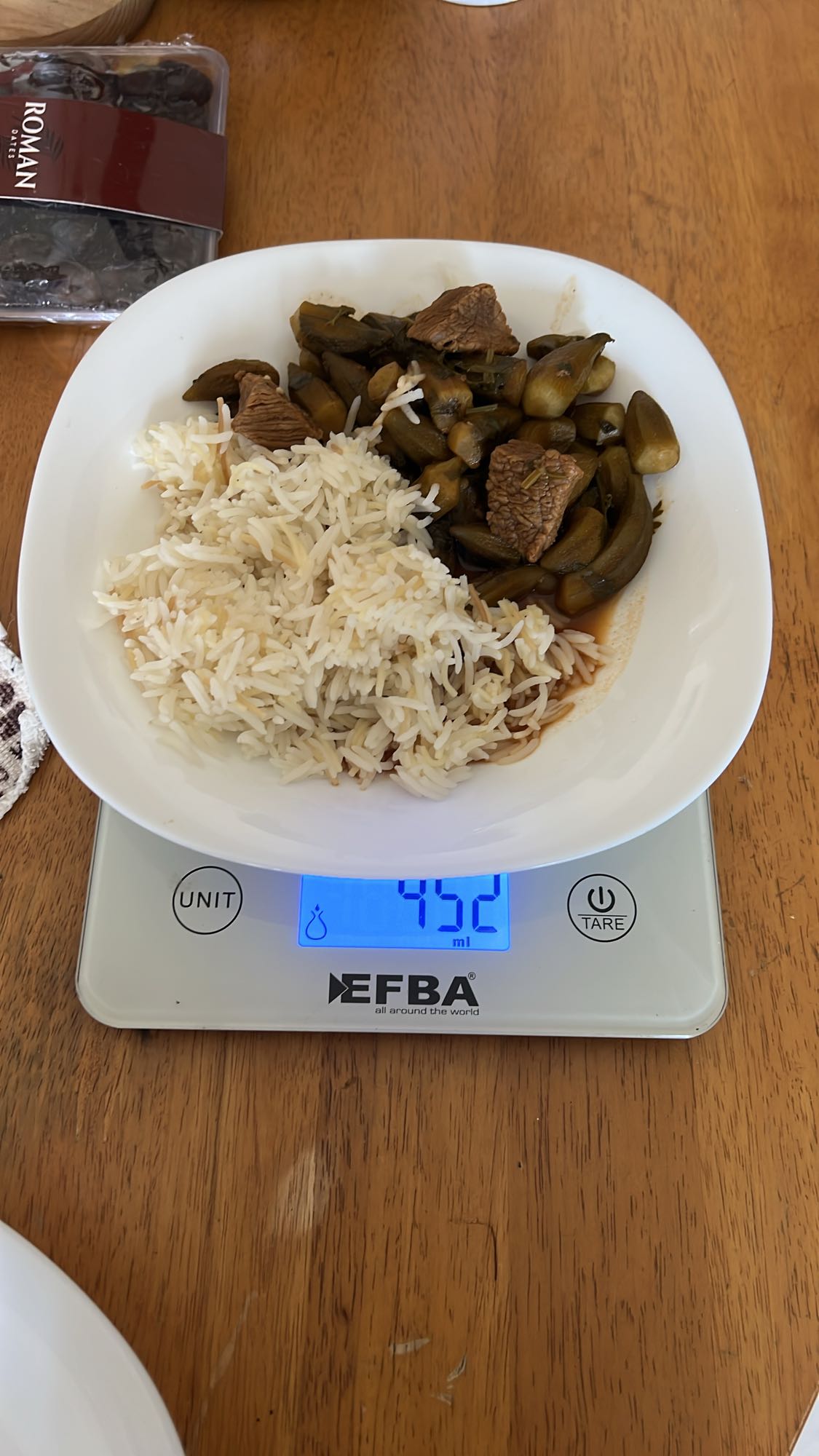 Rice with beef & veggies