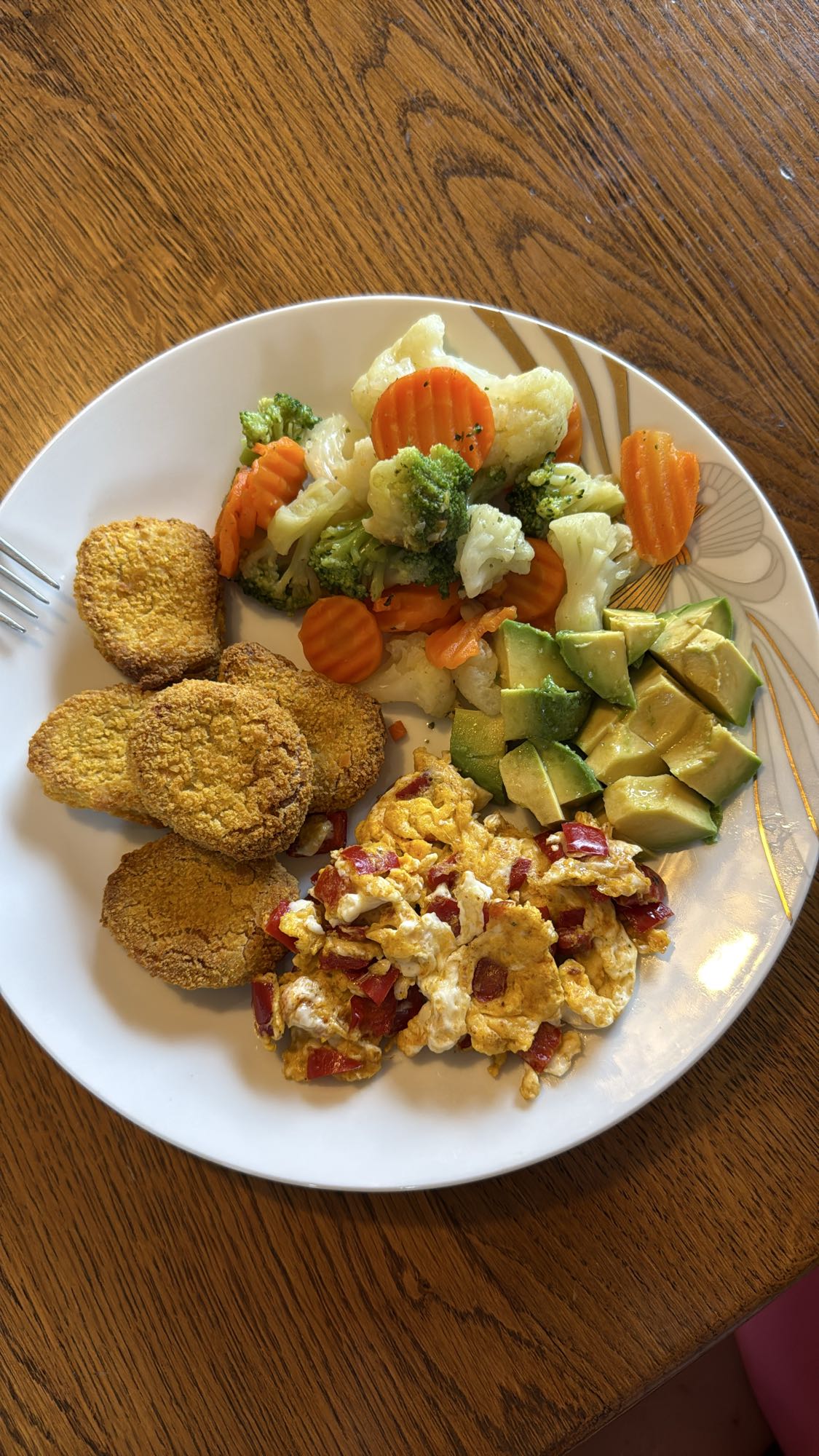 Veggie Egg Nugget Plate