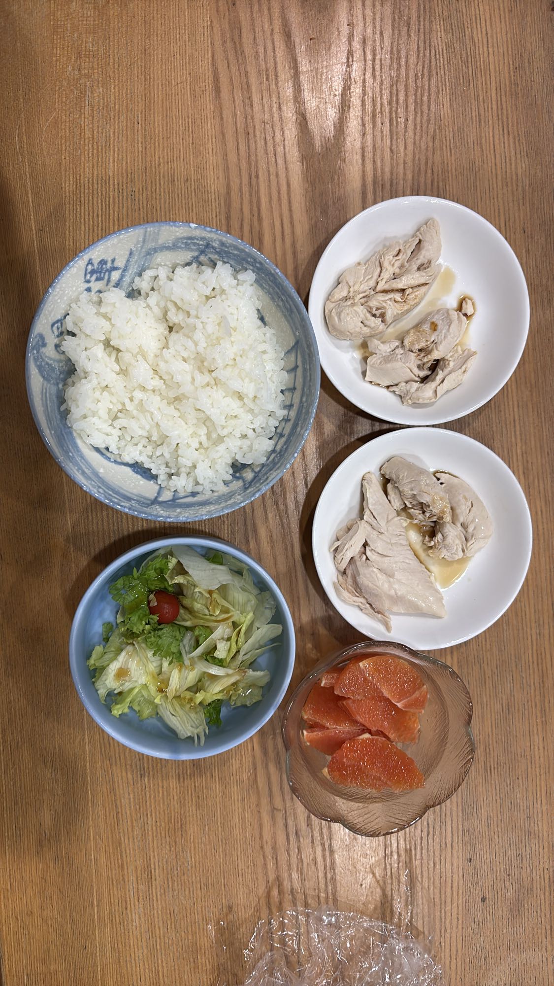 鶏むね肉とごはん定食