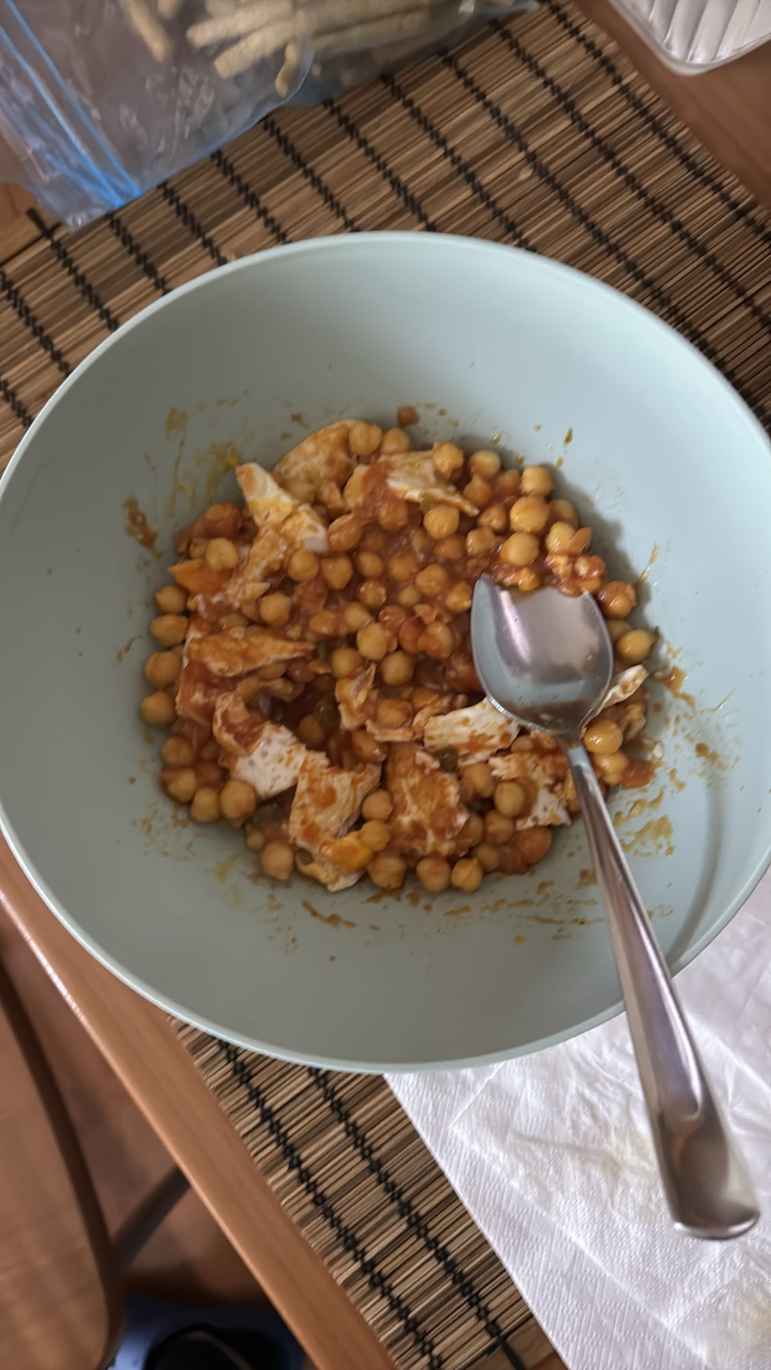 Garbanzos con huevo