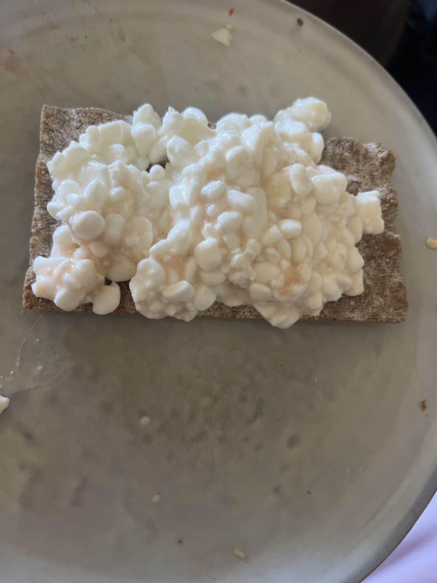 Knäckebröd med keso