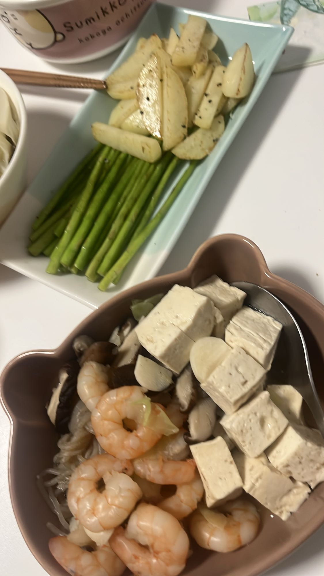 Shrimp Tofu Veggie Bowl