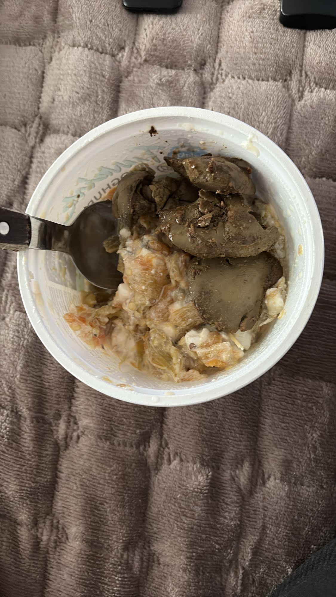 Kyllinglever med cottage cheese