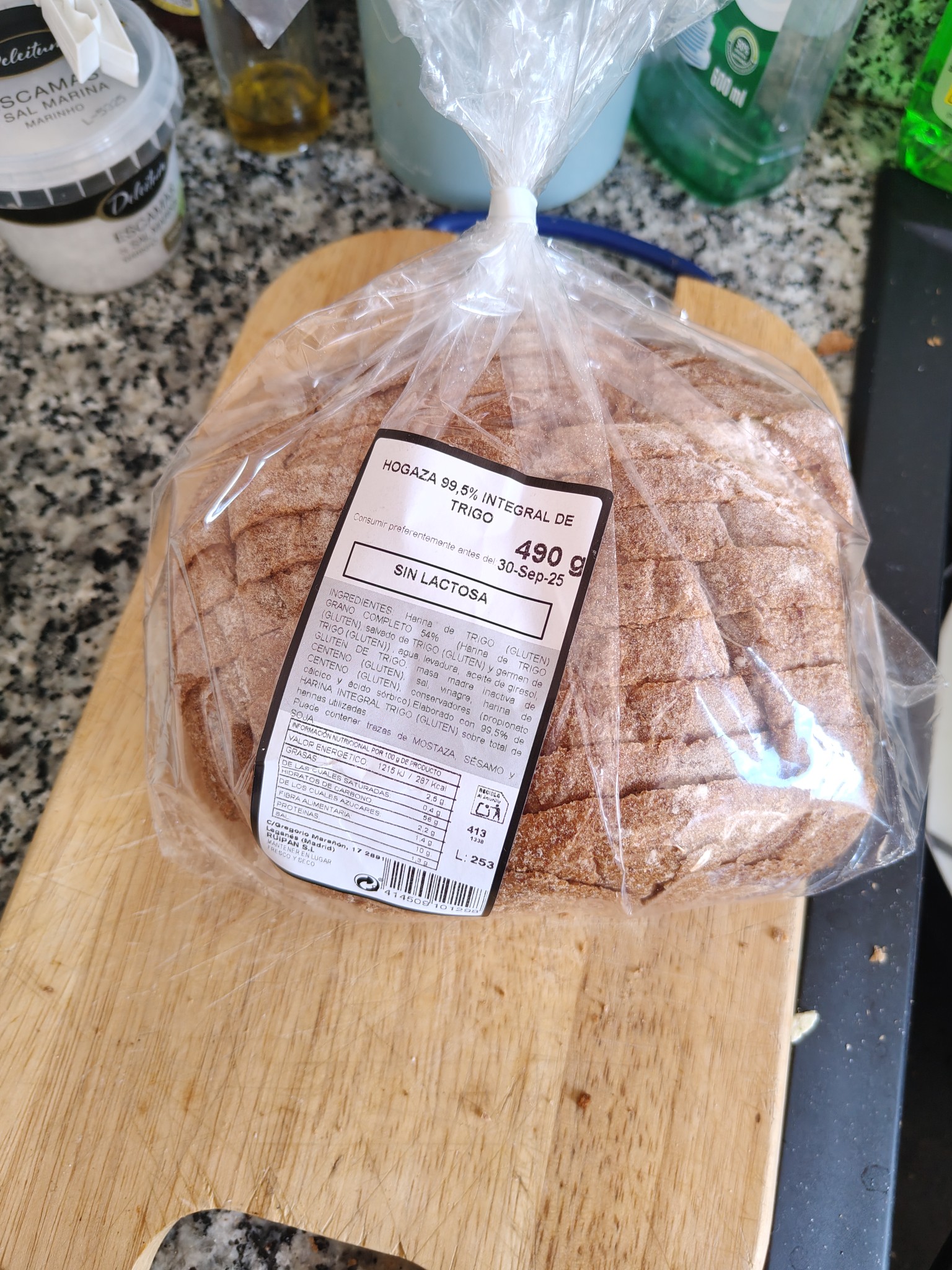 Pan integral de trigo