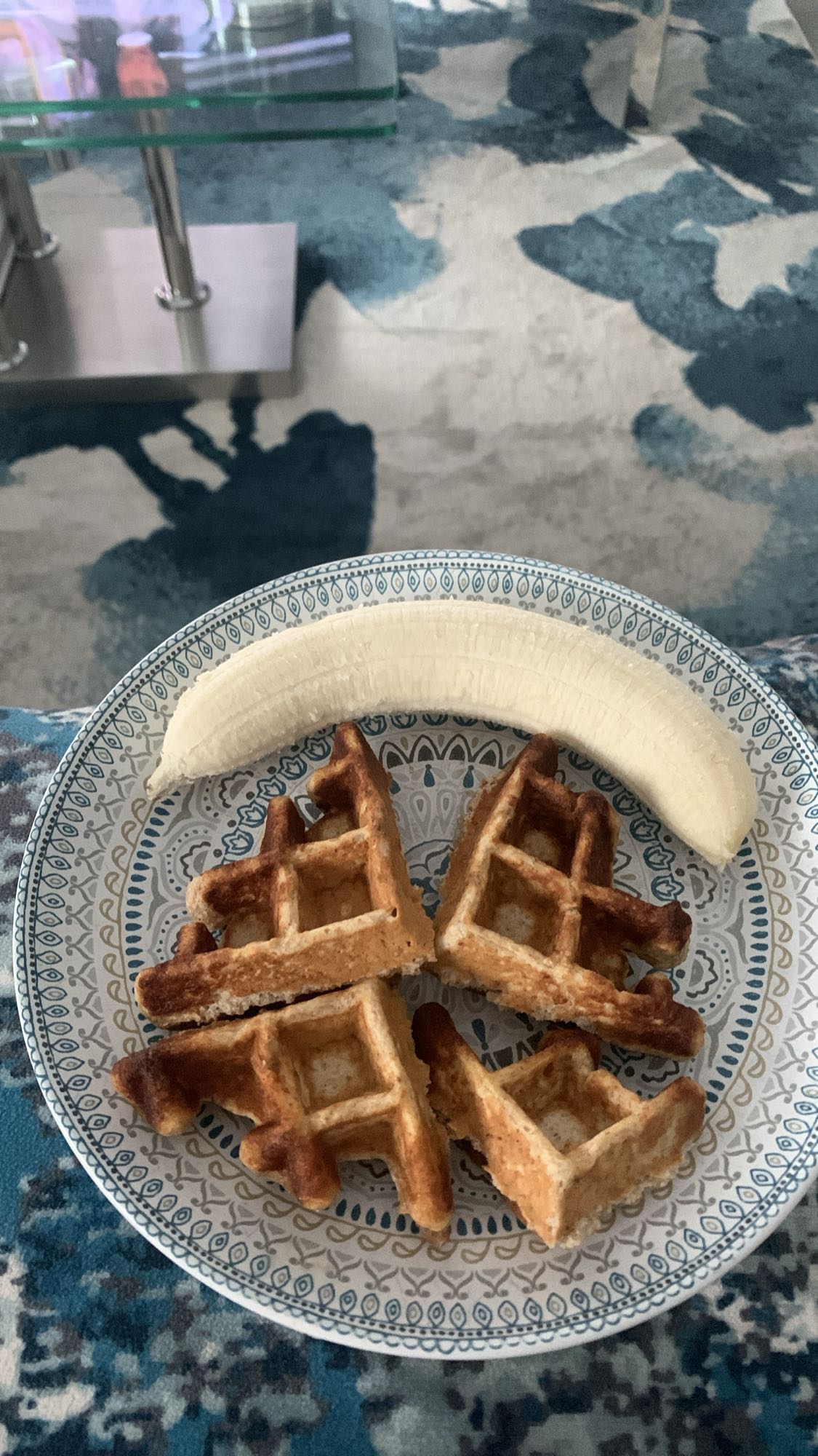 Gaufres et banane
