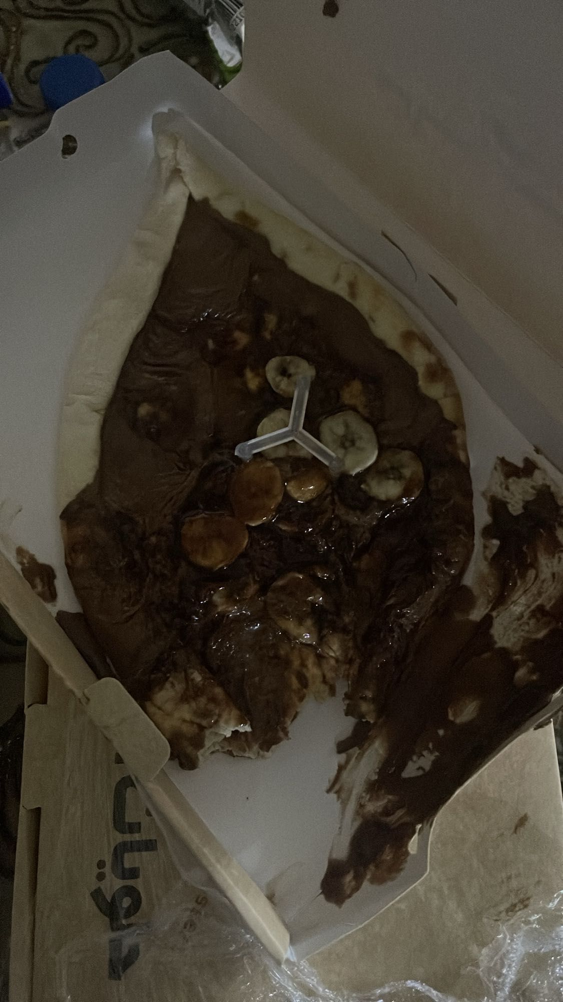 Chocolate Banana Pizza