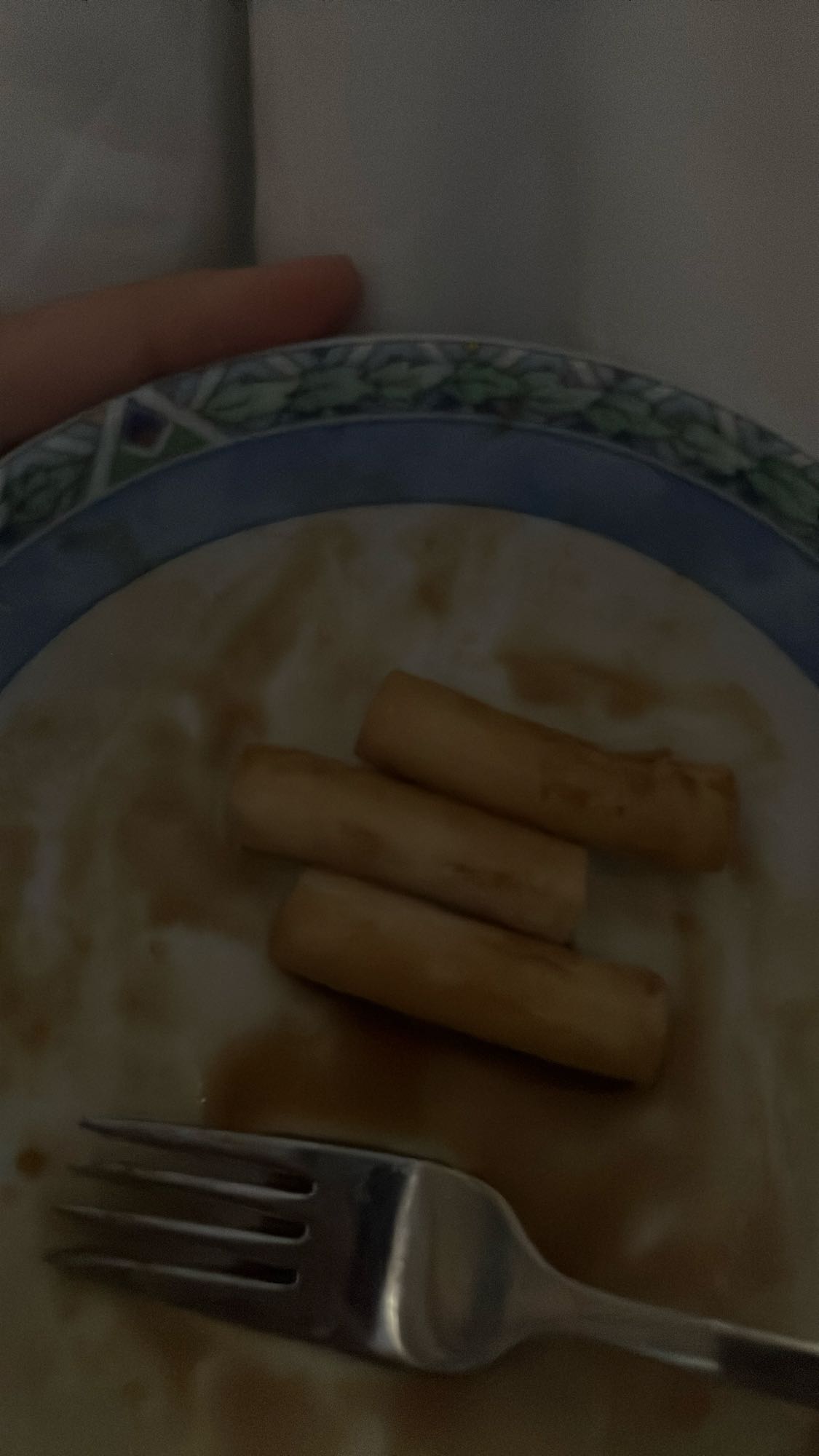 Kleine portie gekookte pasta