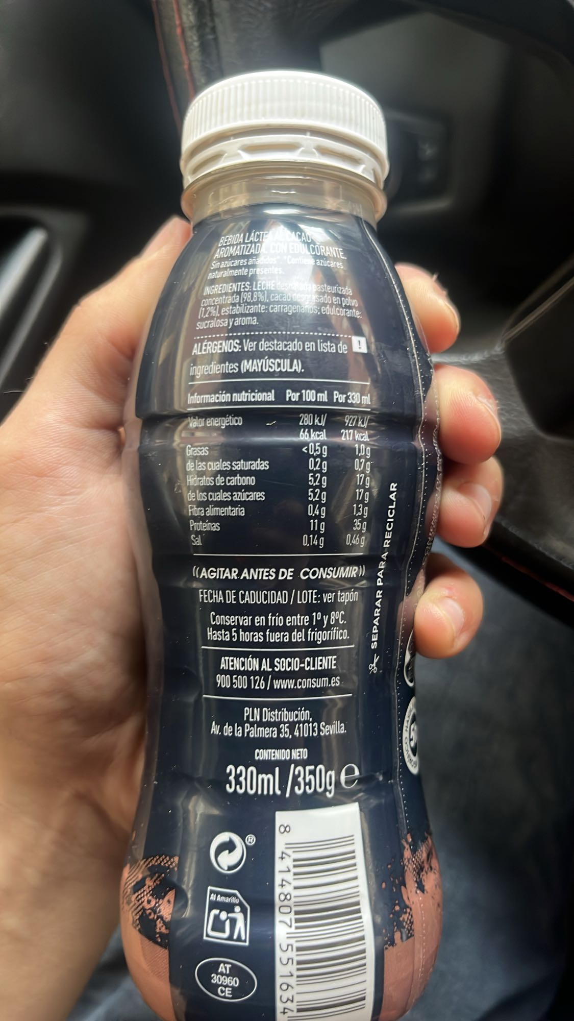 batido cacao sin azúcar