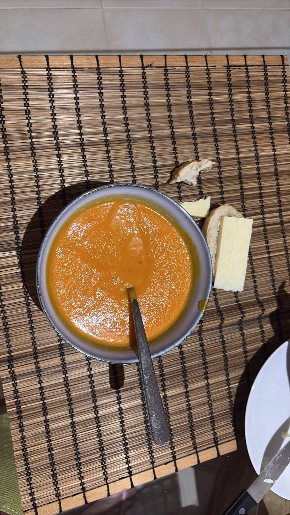 Pumpkin, red pepper, carrot soup
