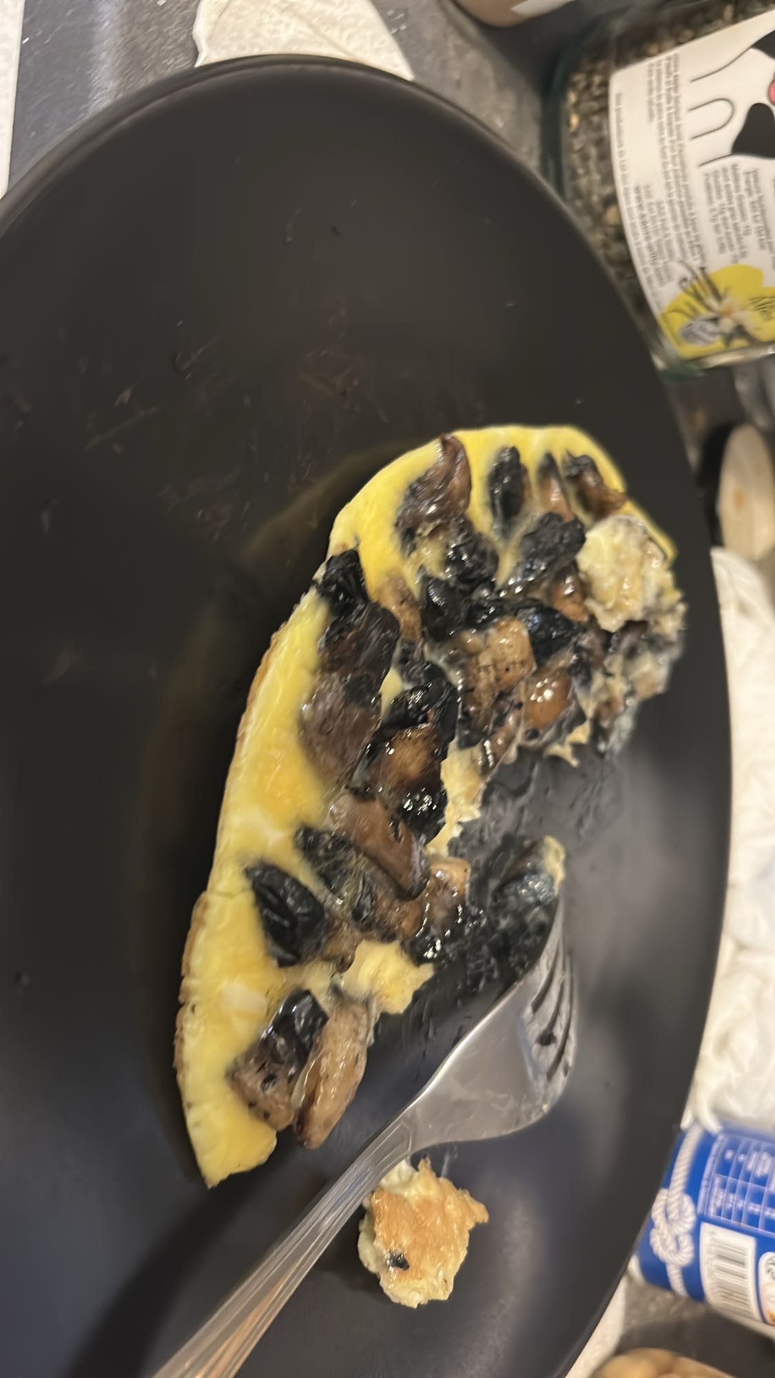 Omelette aux champignons