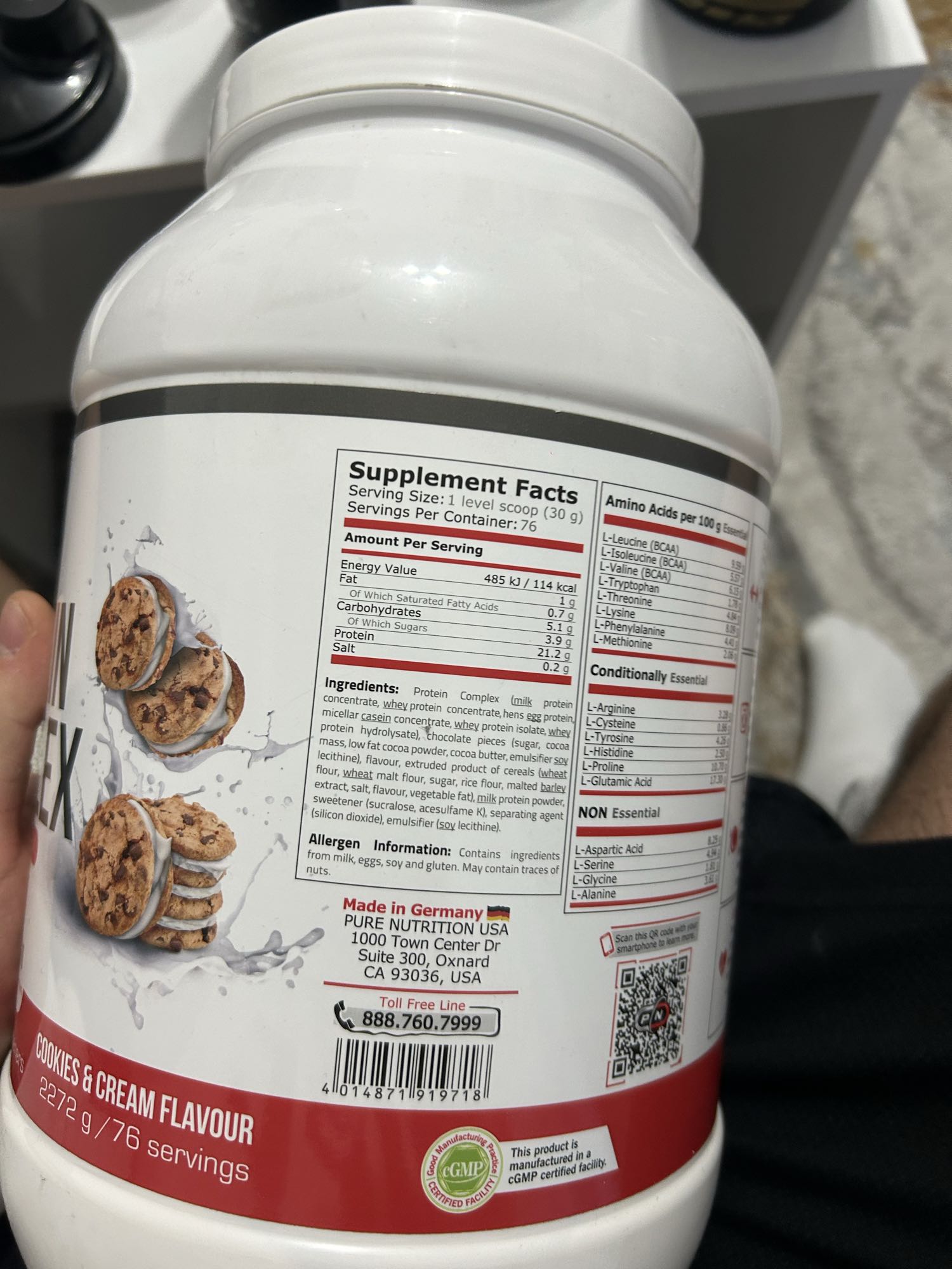 Cookies & Cream Protein Shake