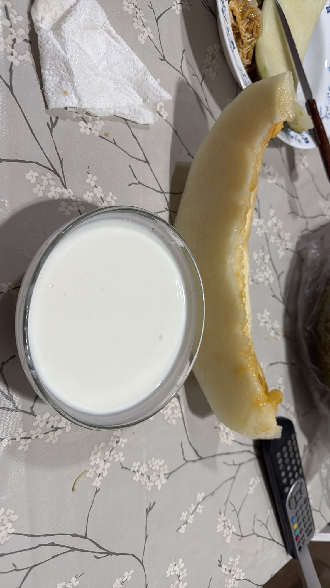 leche y melón