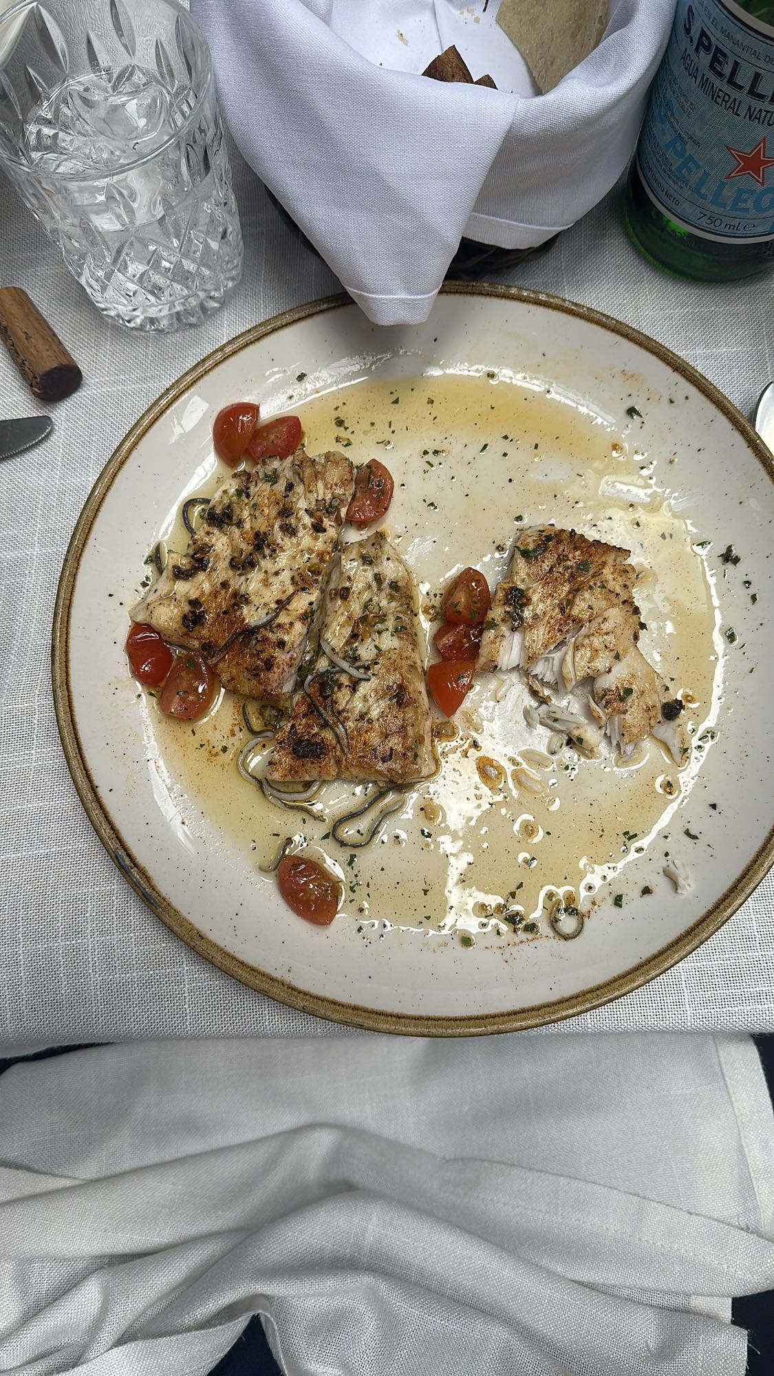 pescado con verduras