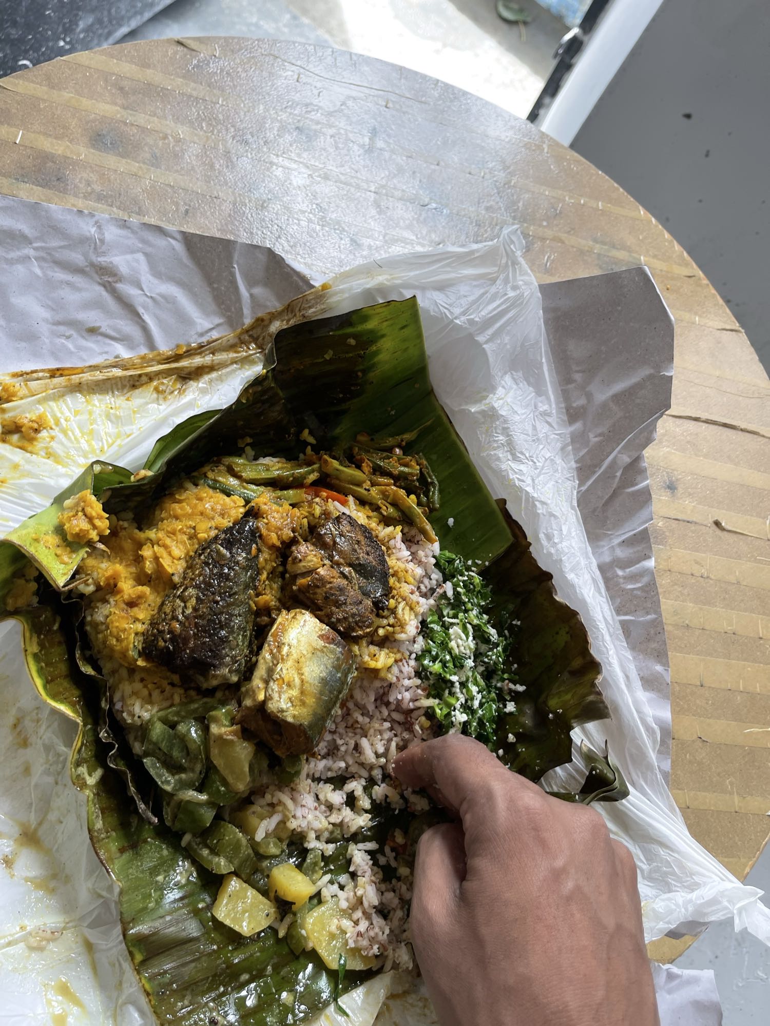 Banana Leaf Fish Rice