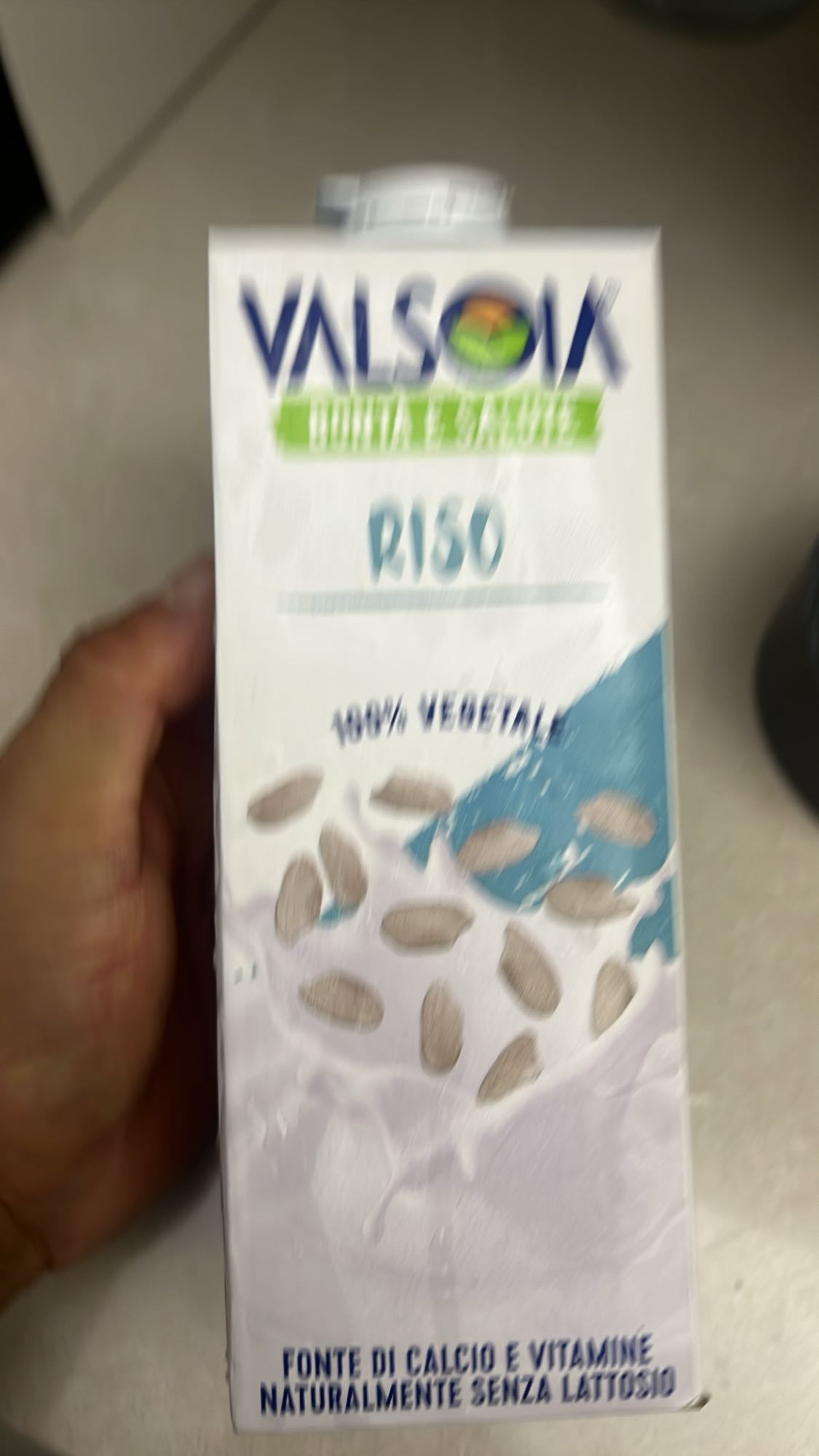 Latte di riso vegetale