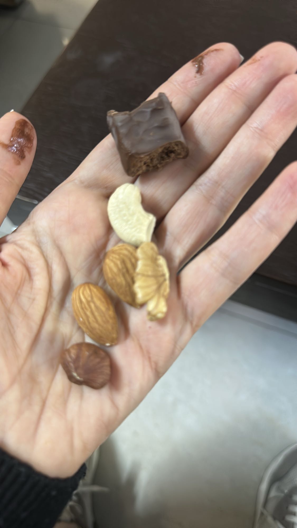 Nuts and chocolate bite