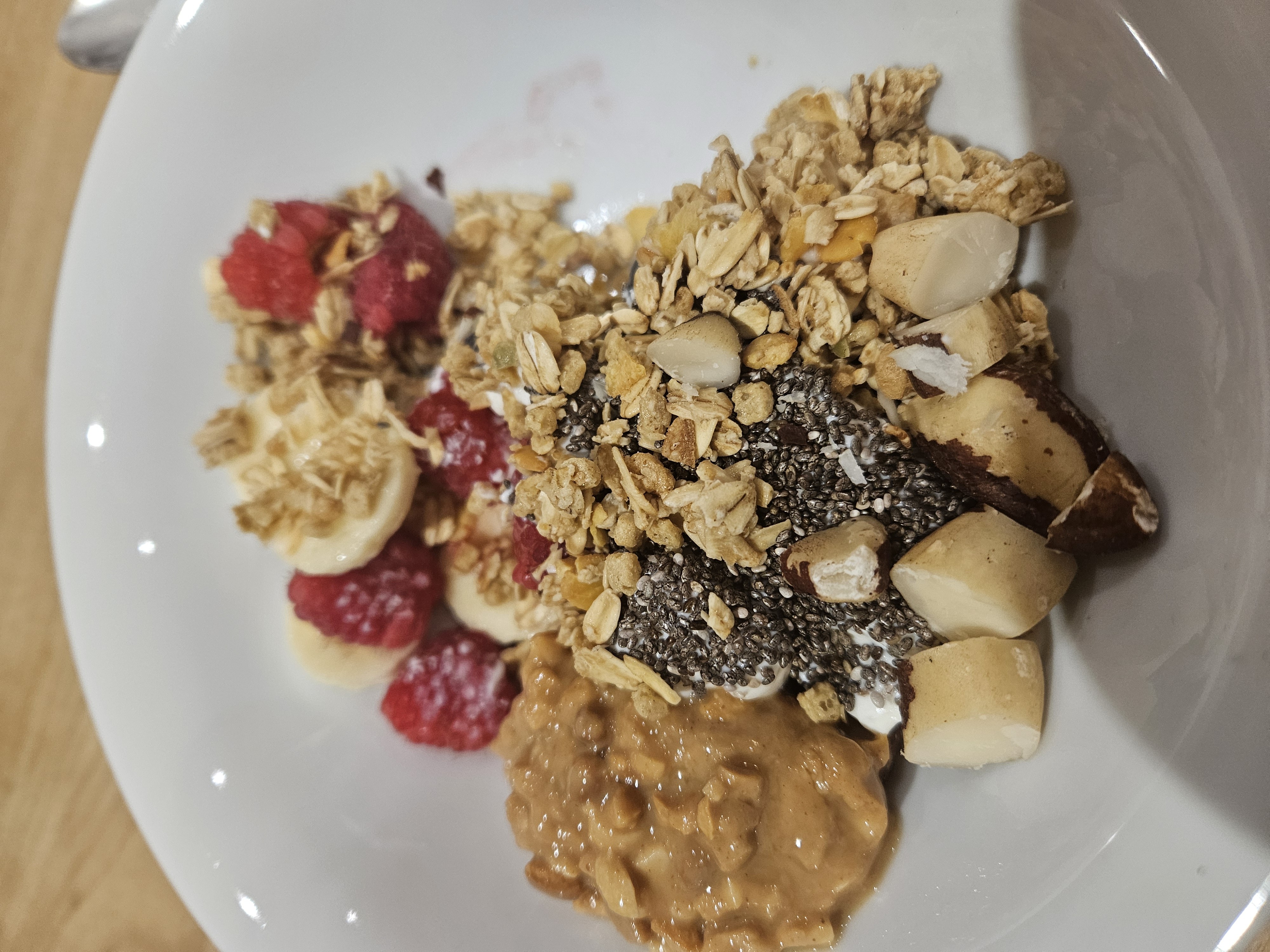 Granola fruit nut bowl