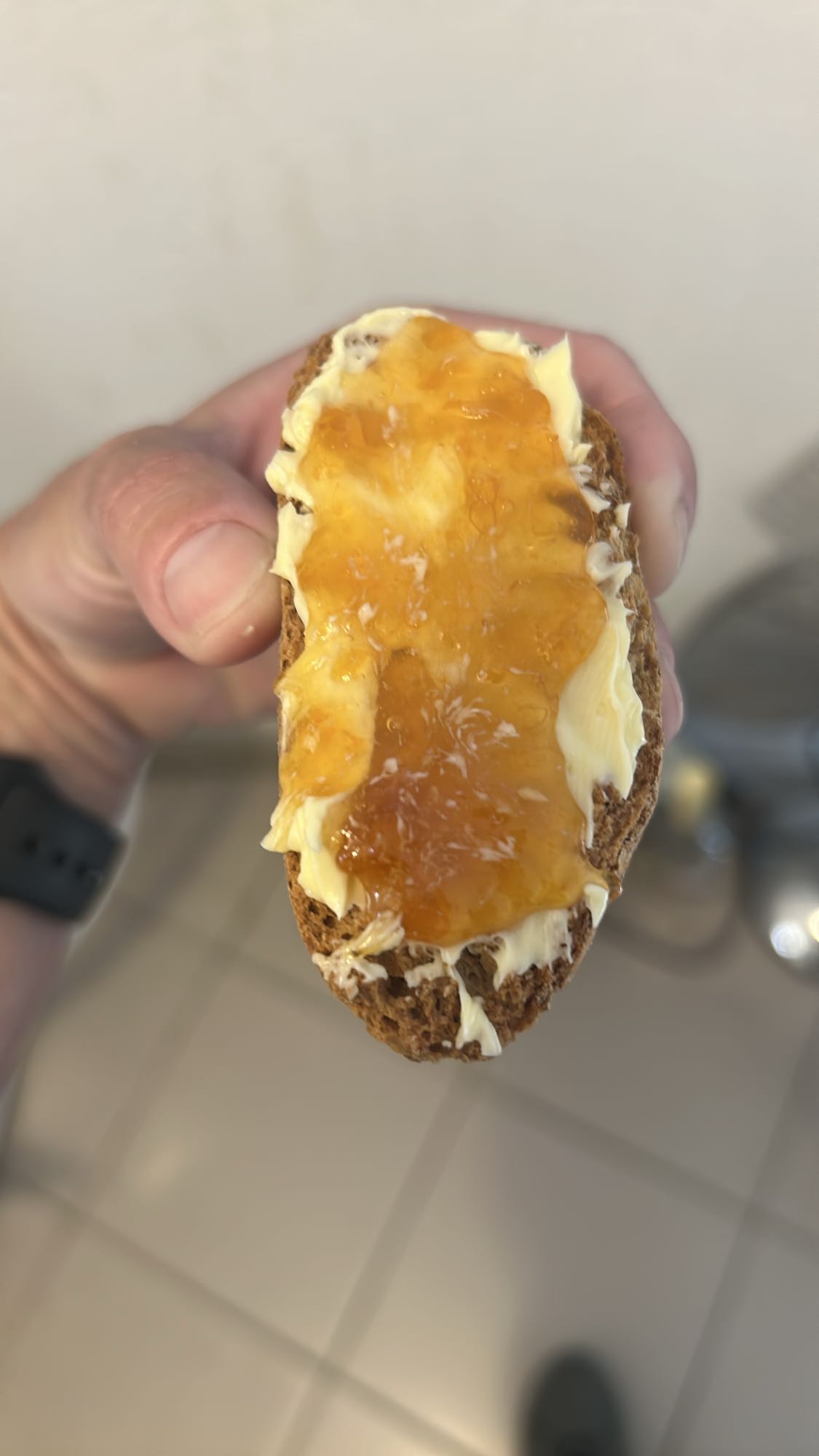 Tartine confiture beurre