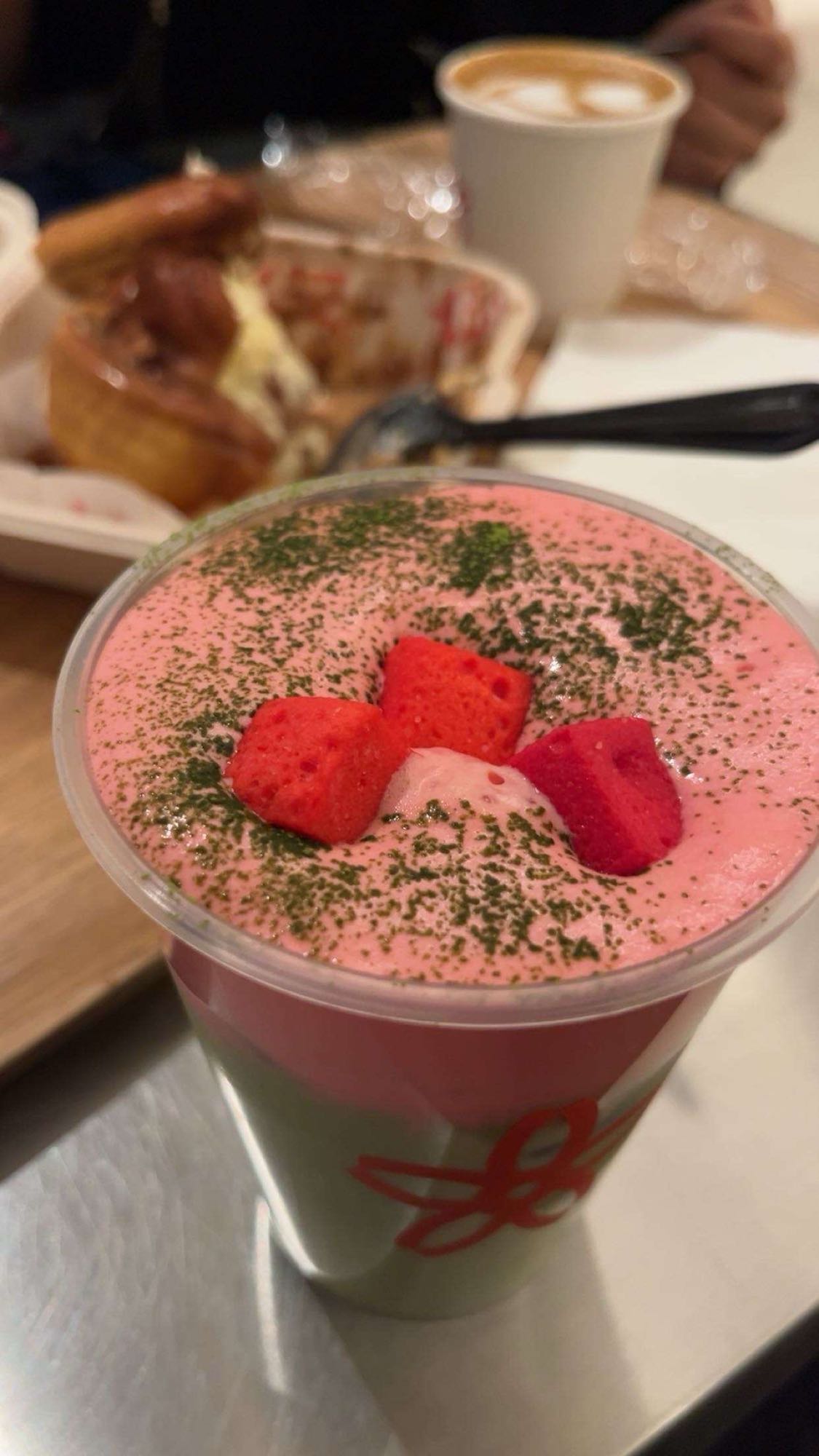 Matcha Strawberry Cream