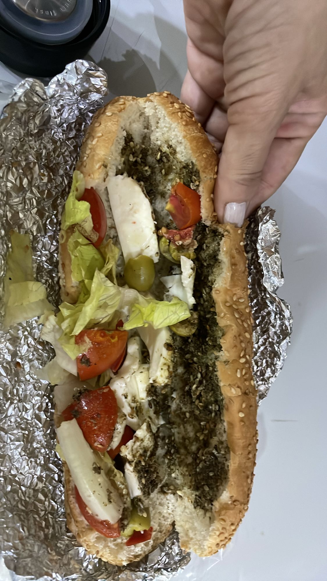 Za'atar Veggie Sandwich
