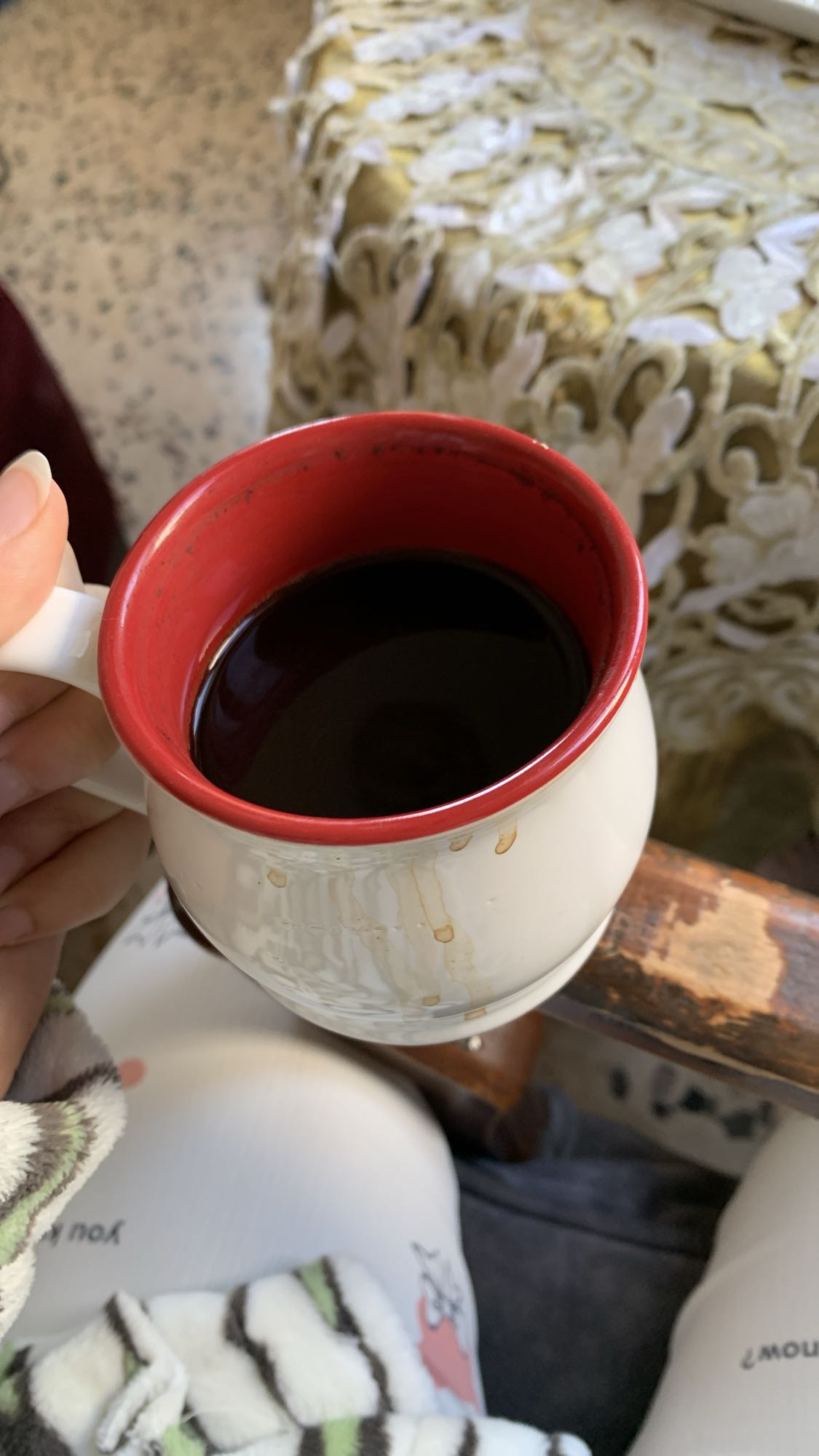 فنجان قهوة سوداء