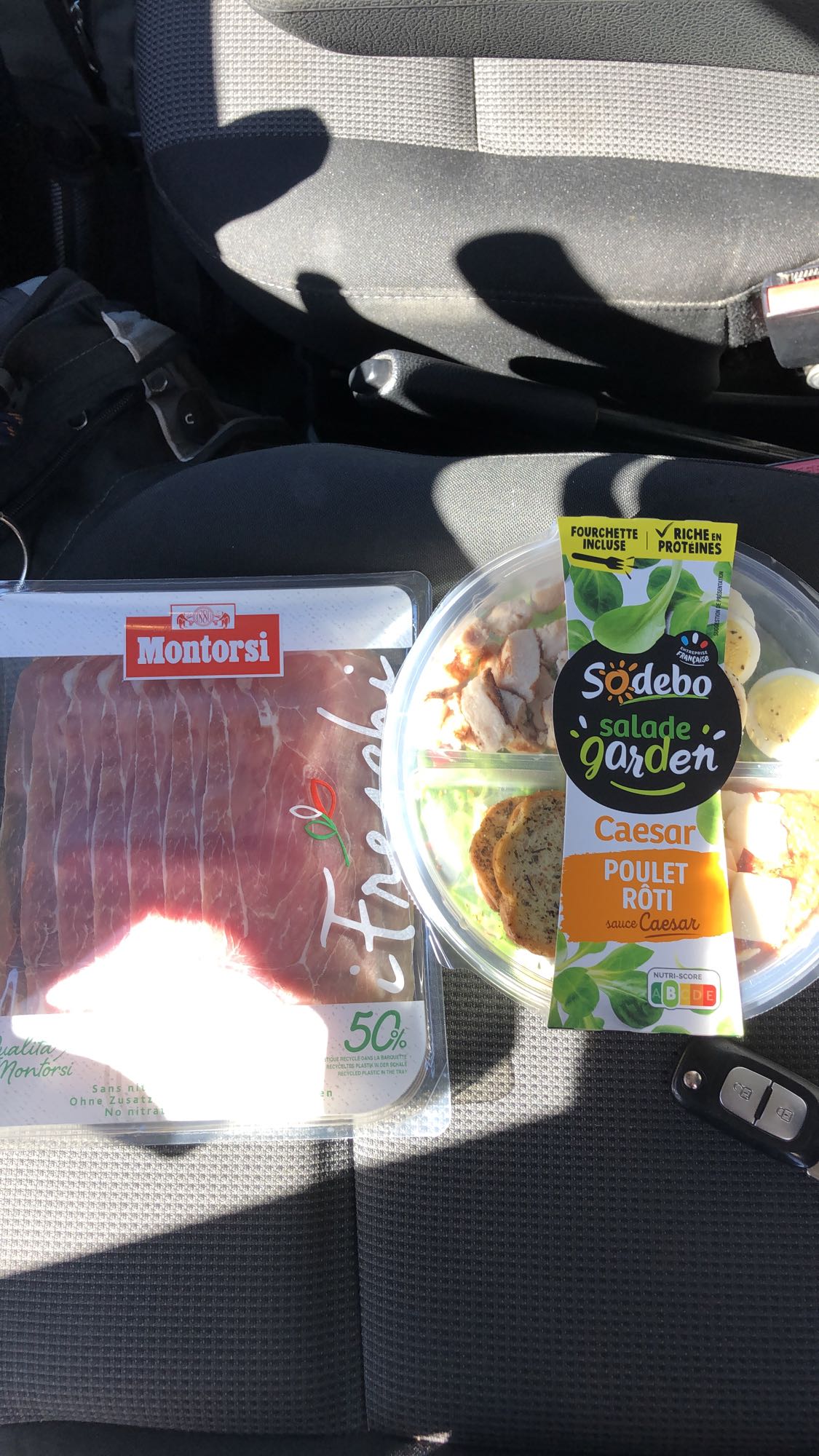 Salade Caesar et jambon cru