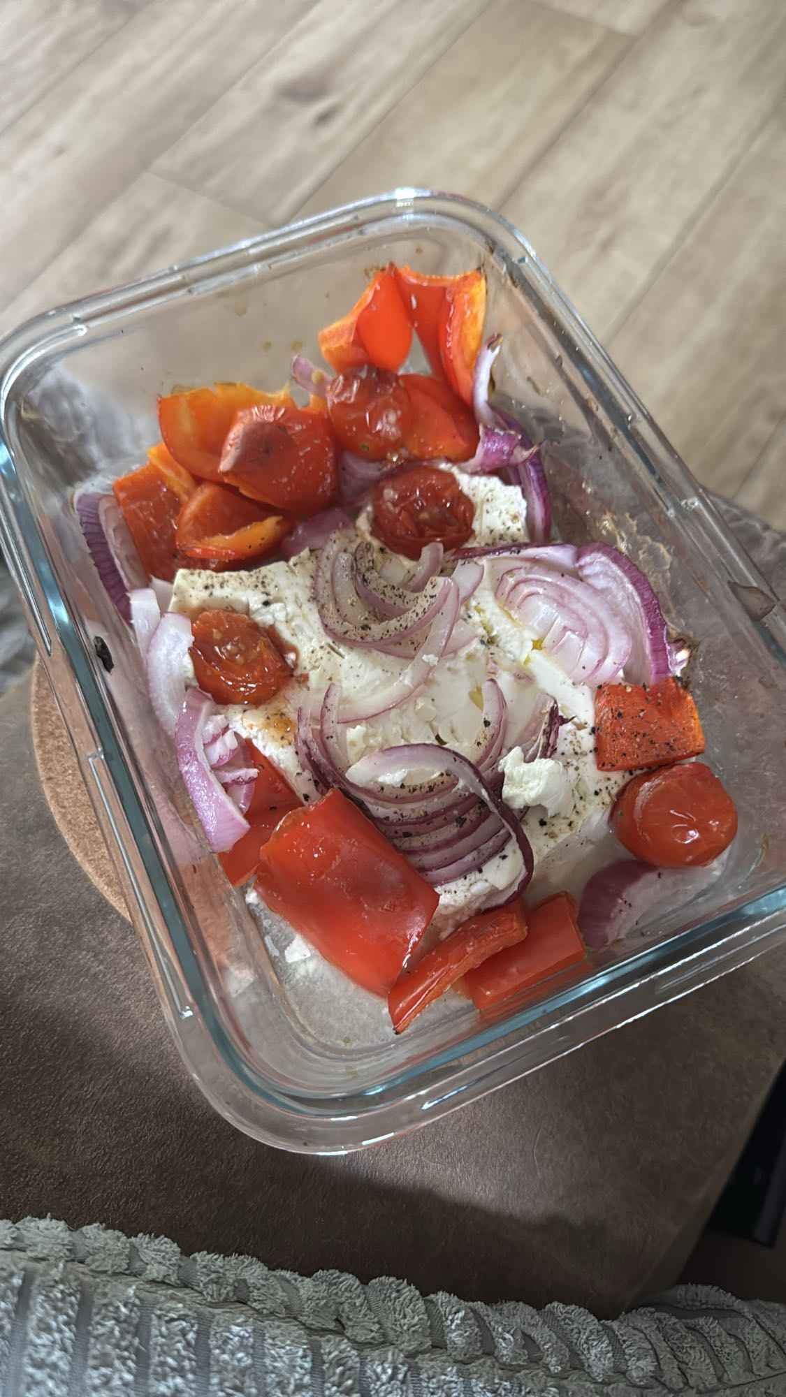 Gebratener Feta Light Gemüsetopf