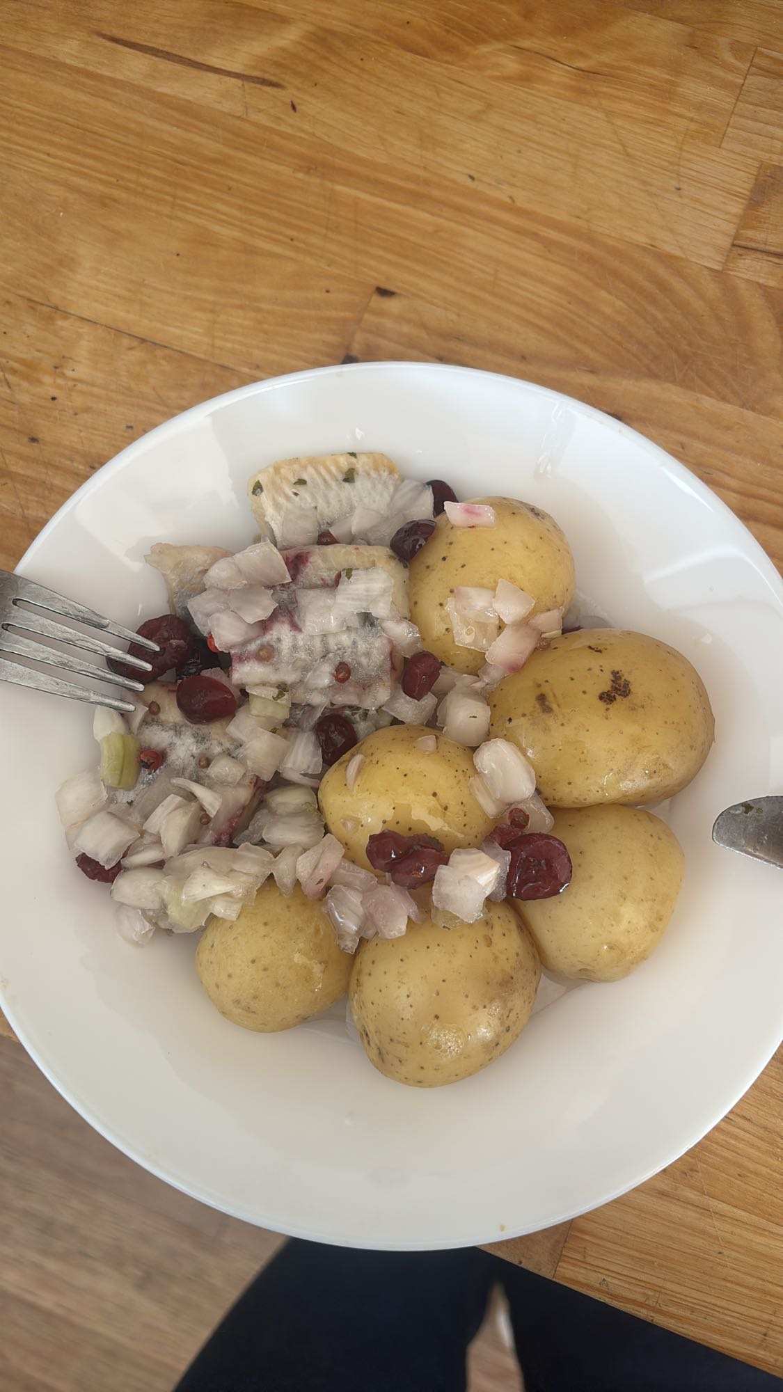 Śledź z ziemniakami