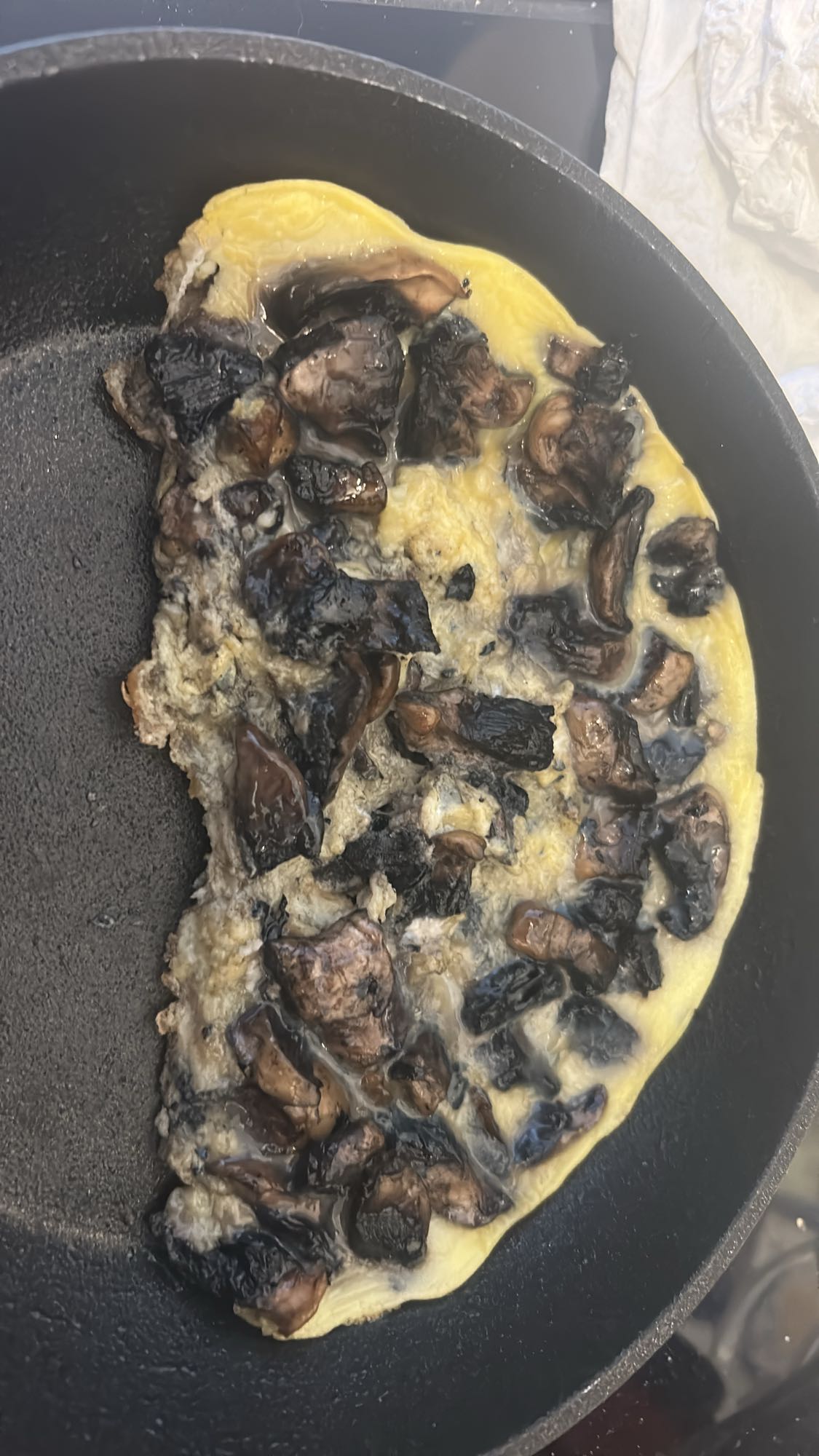 Omelette aux champignons