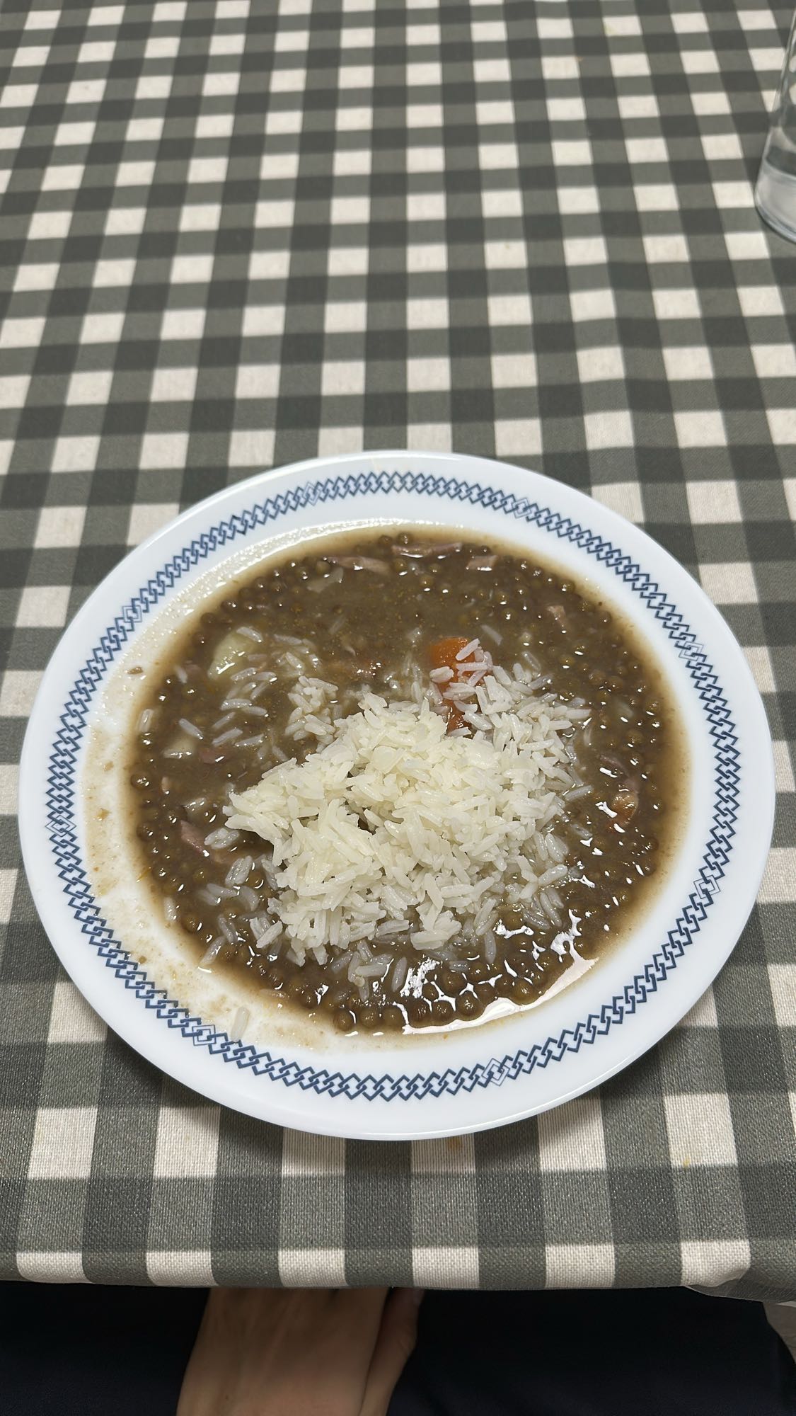 Lentejas con arroz