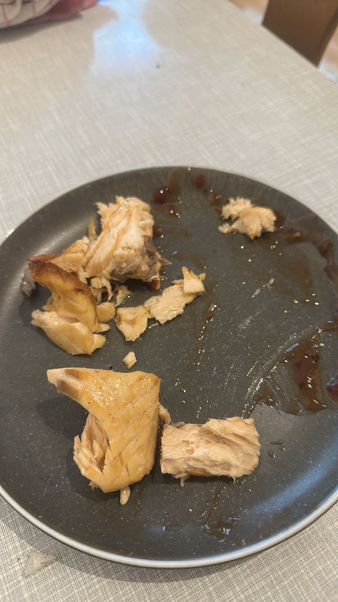 Izgara somon parçaları