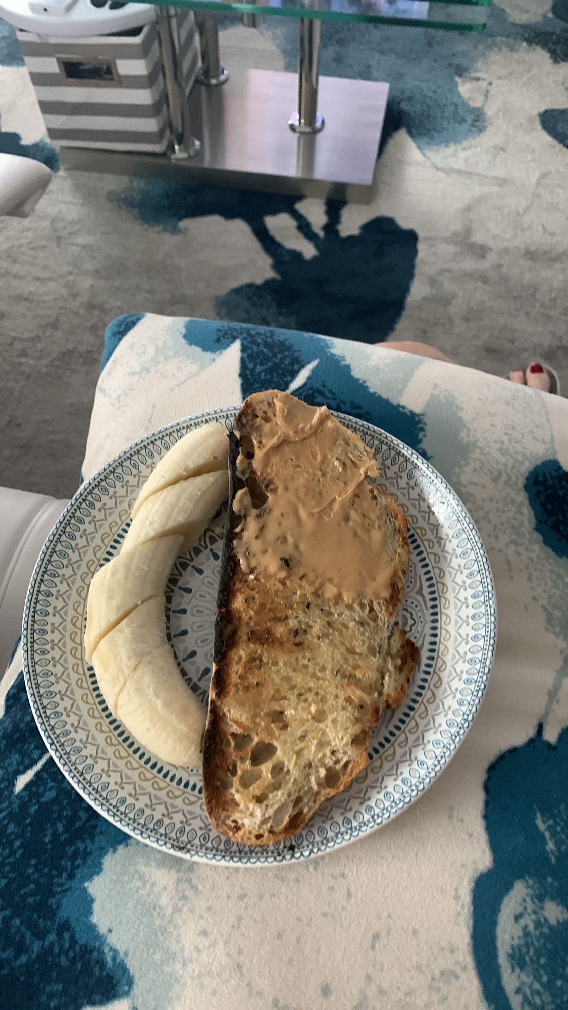 Tartine beurre de cacahuète banane