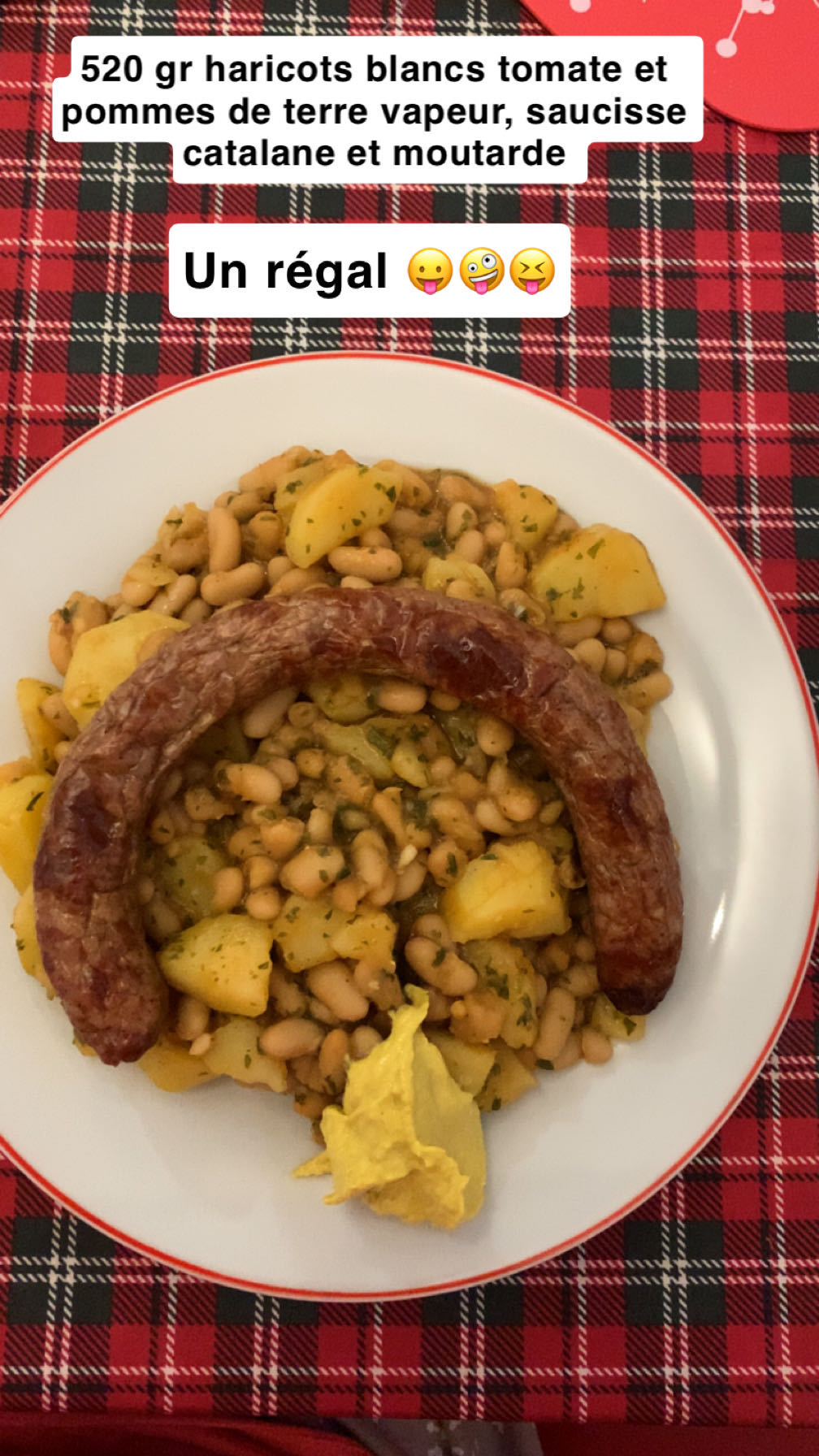 Haricots et saucisse