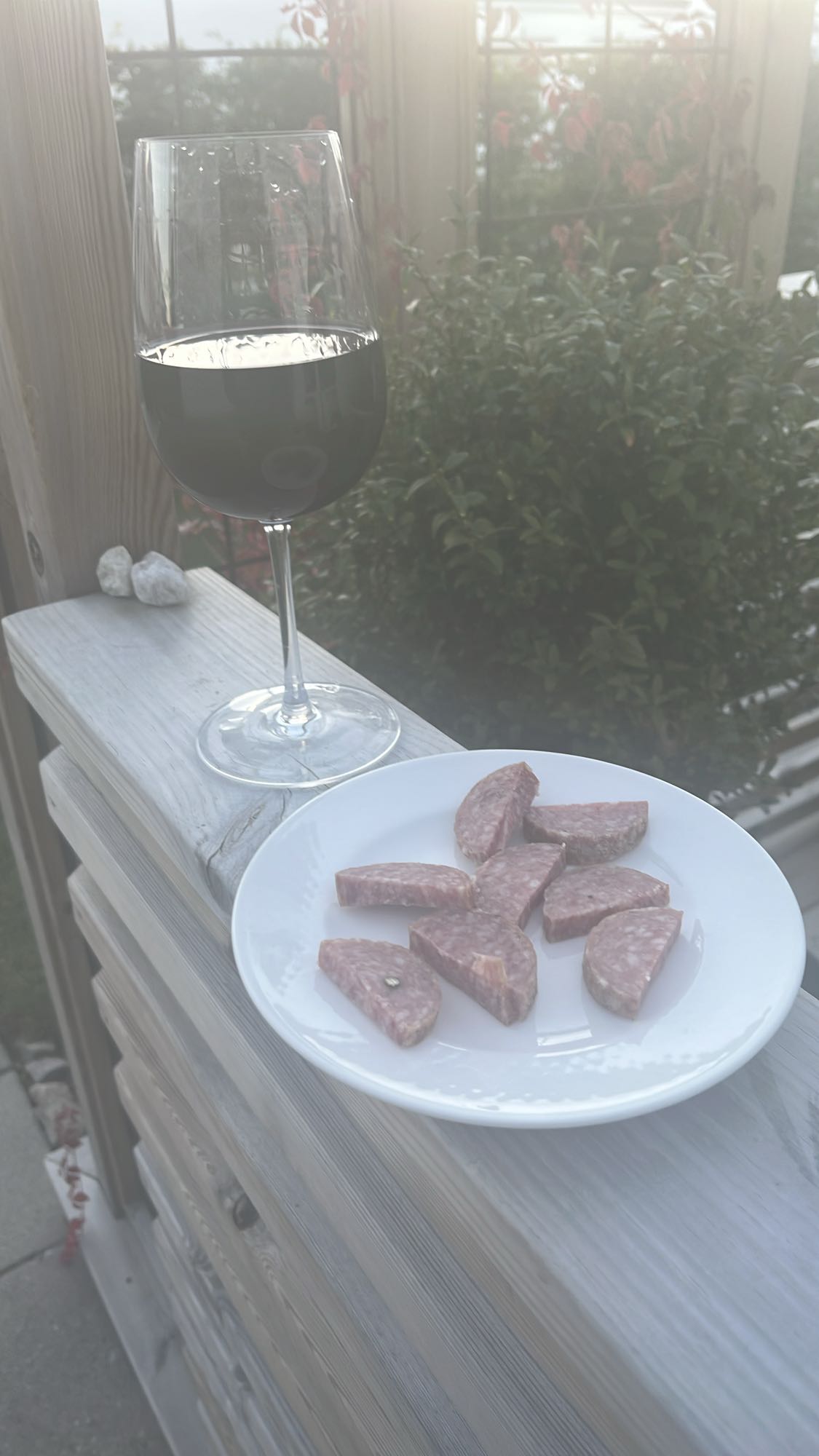 Vin och salami