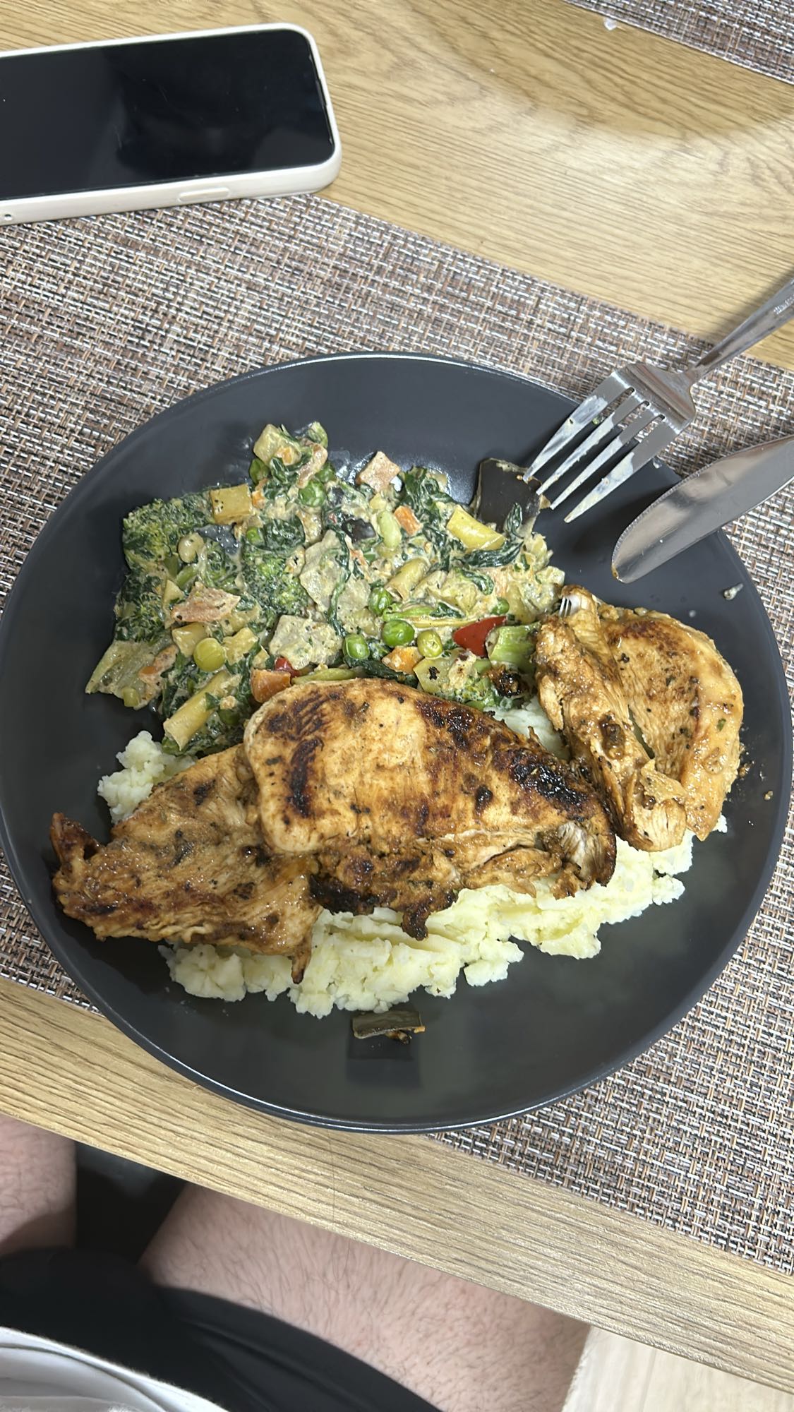 Grilled Chicken Veg Mash