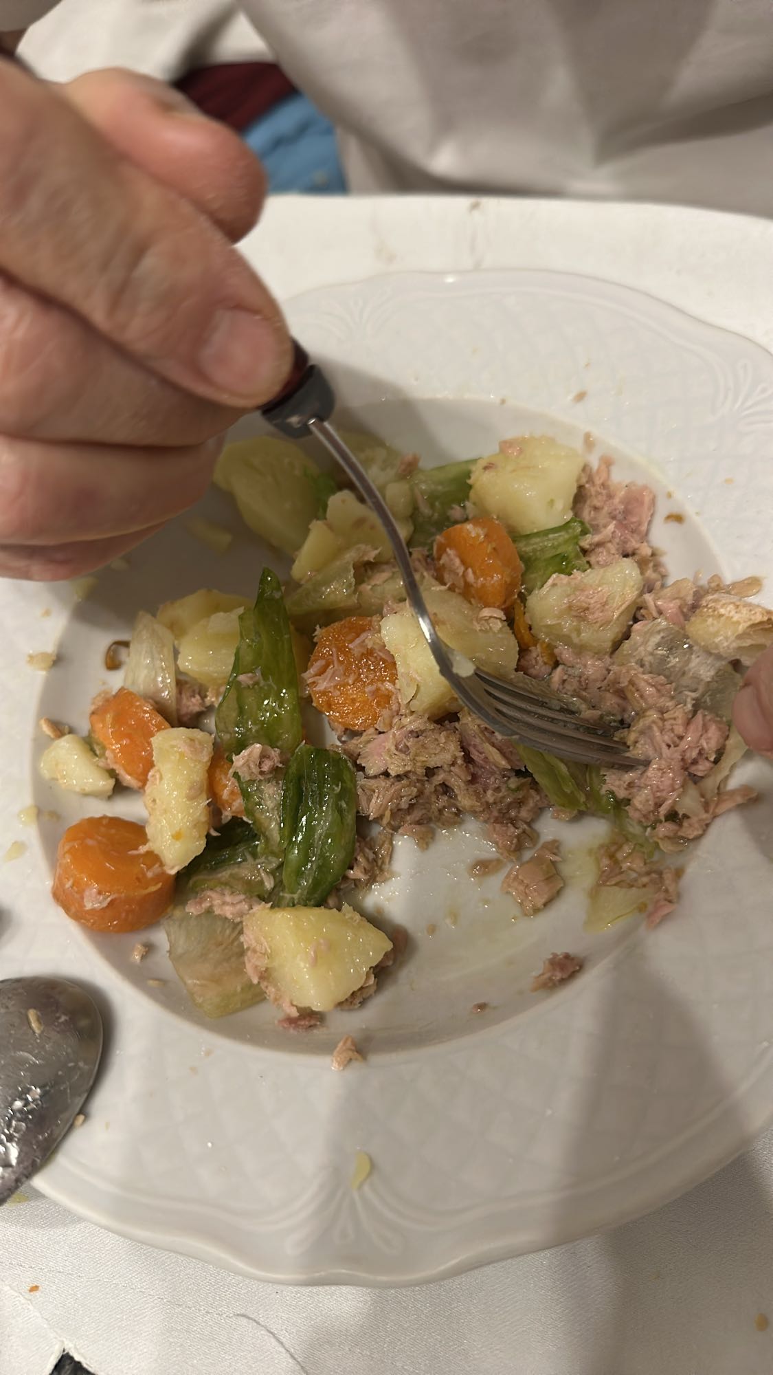 Ton balıklı sebze tabağı