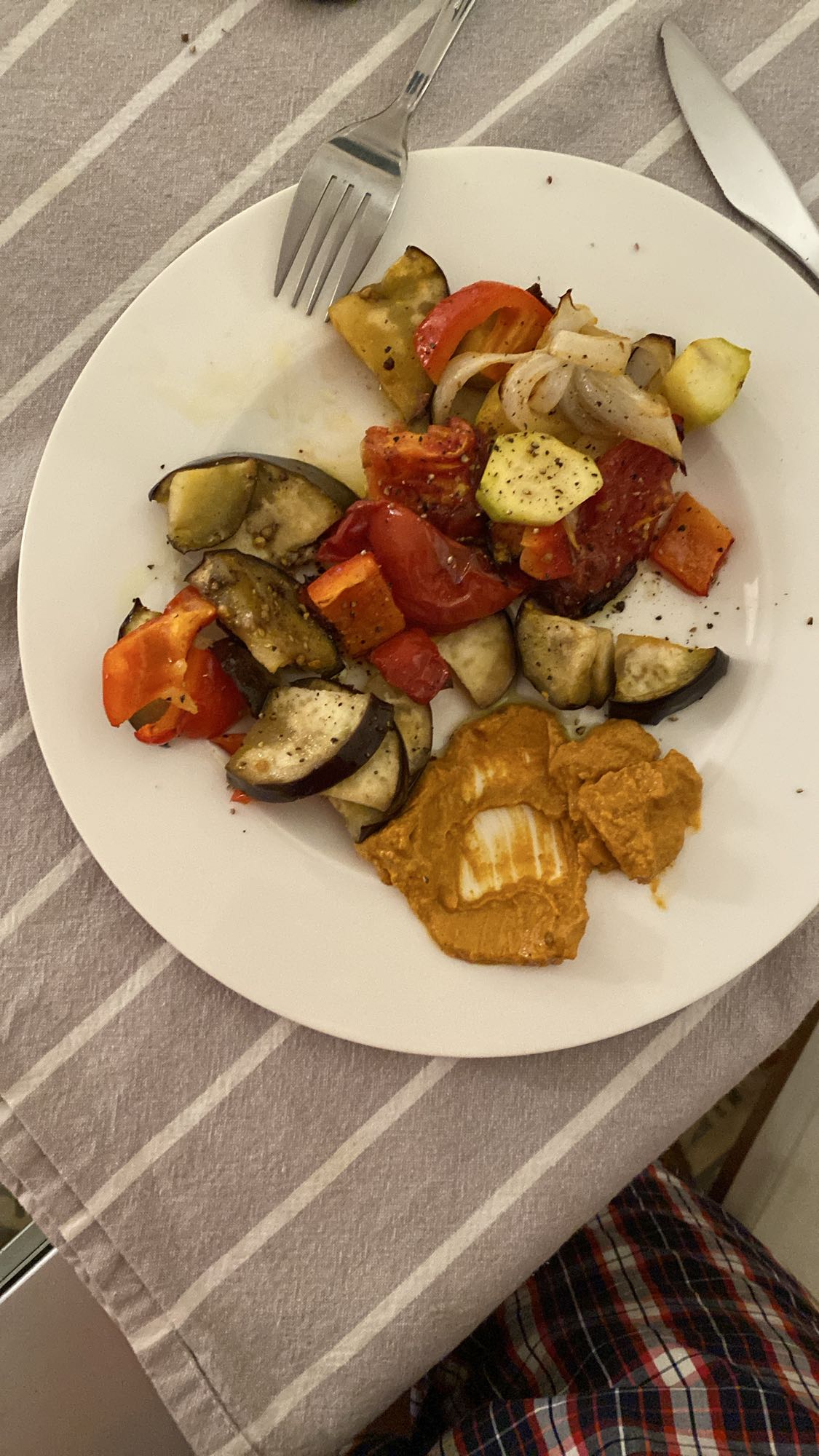 verdures rostides amb hummus