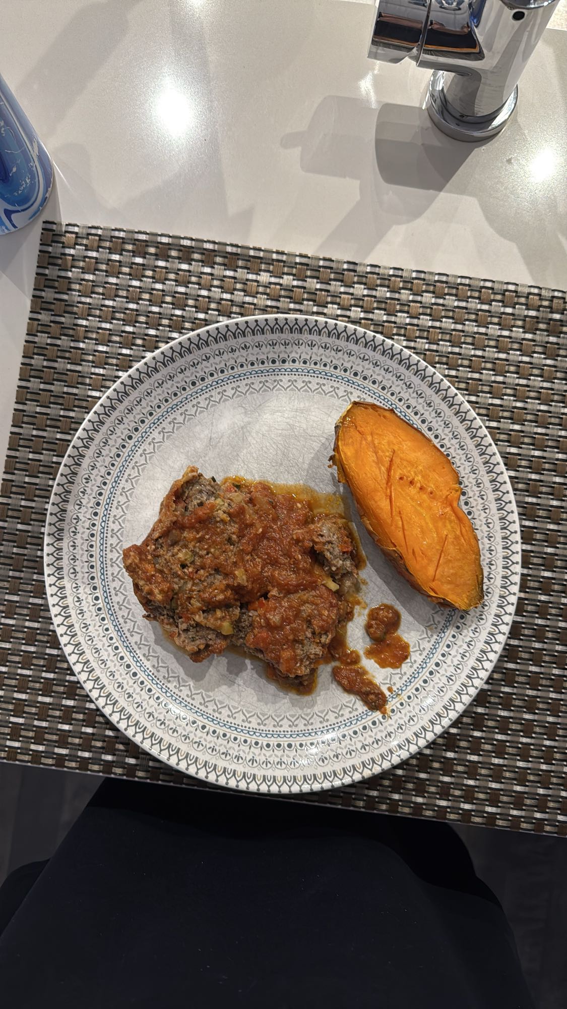 Pain de viande et patate douce