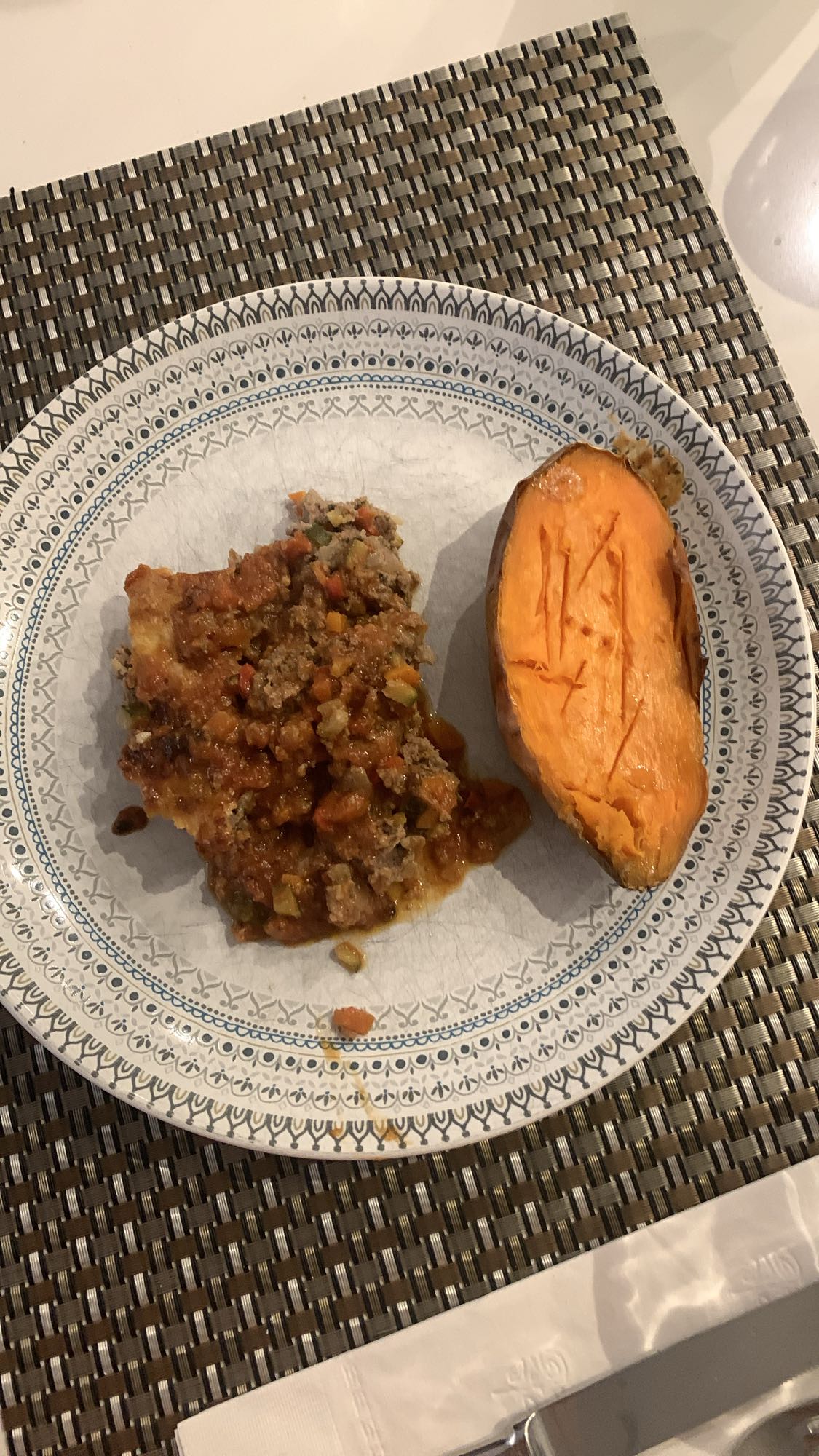 Hachis et patate douce