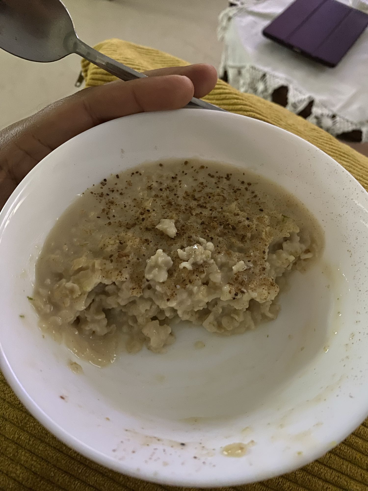 avena con canela
