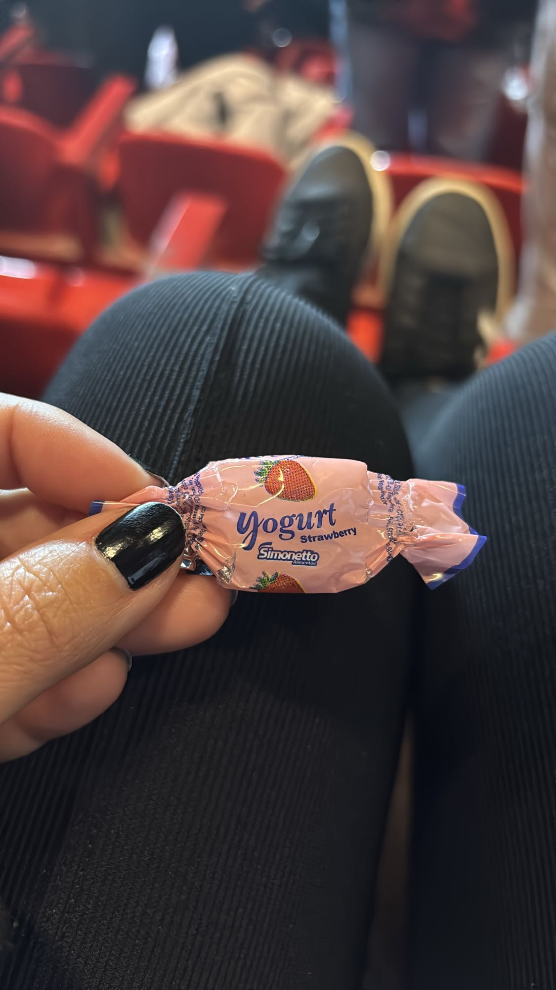 Bala de iogurte morango