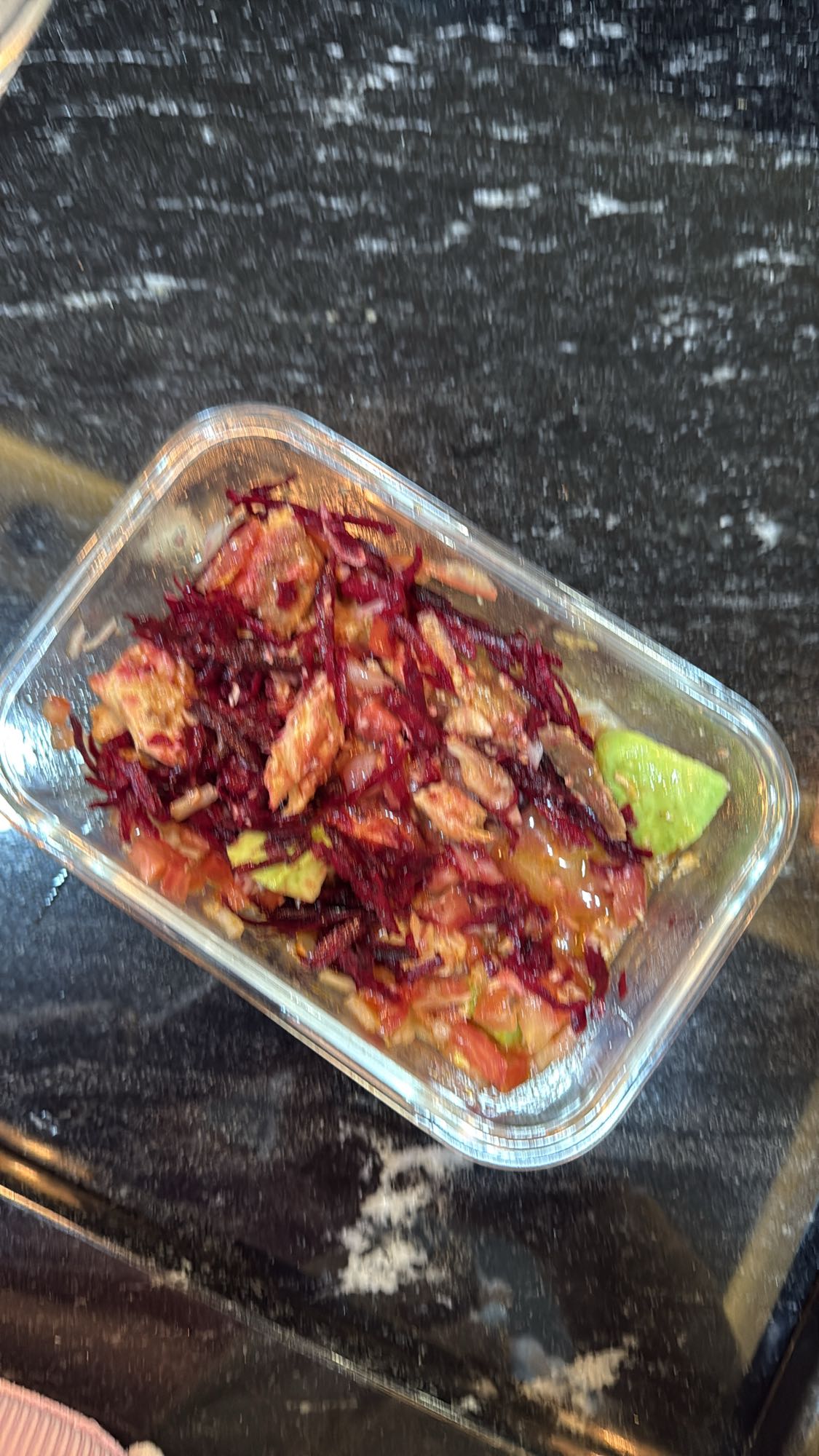 Salada de frango e beterraba