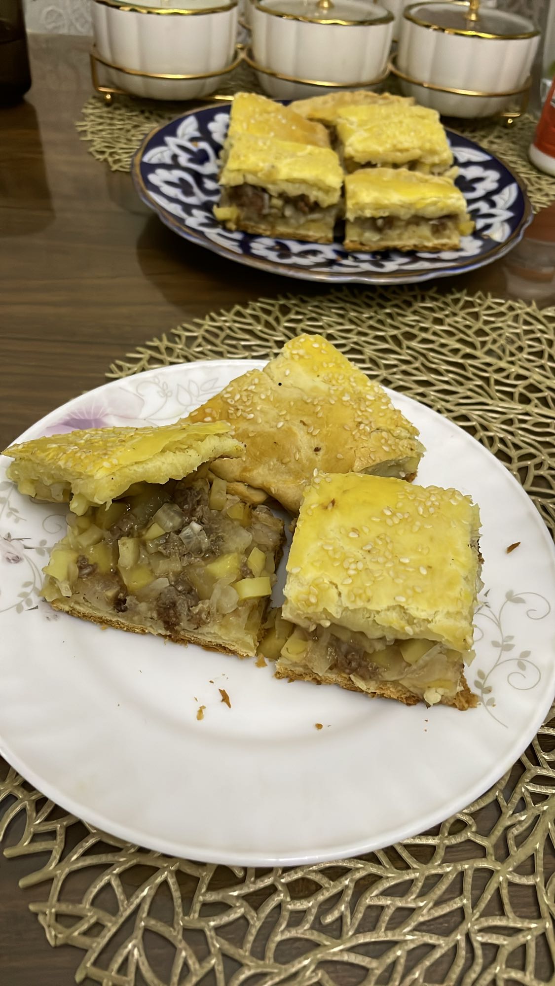 мясной пирог с картошкой