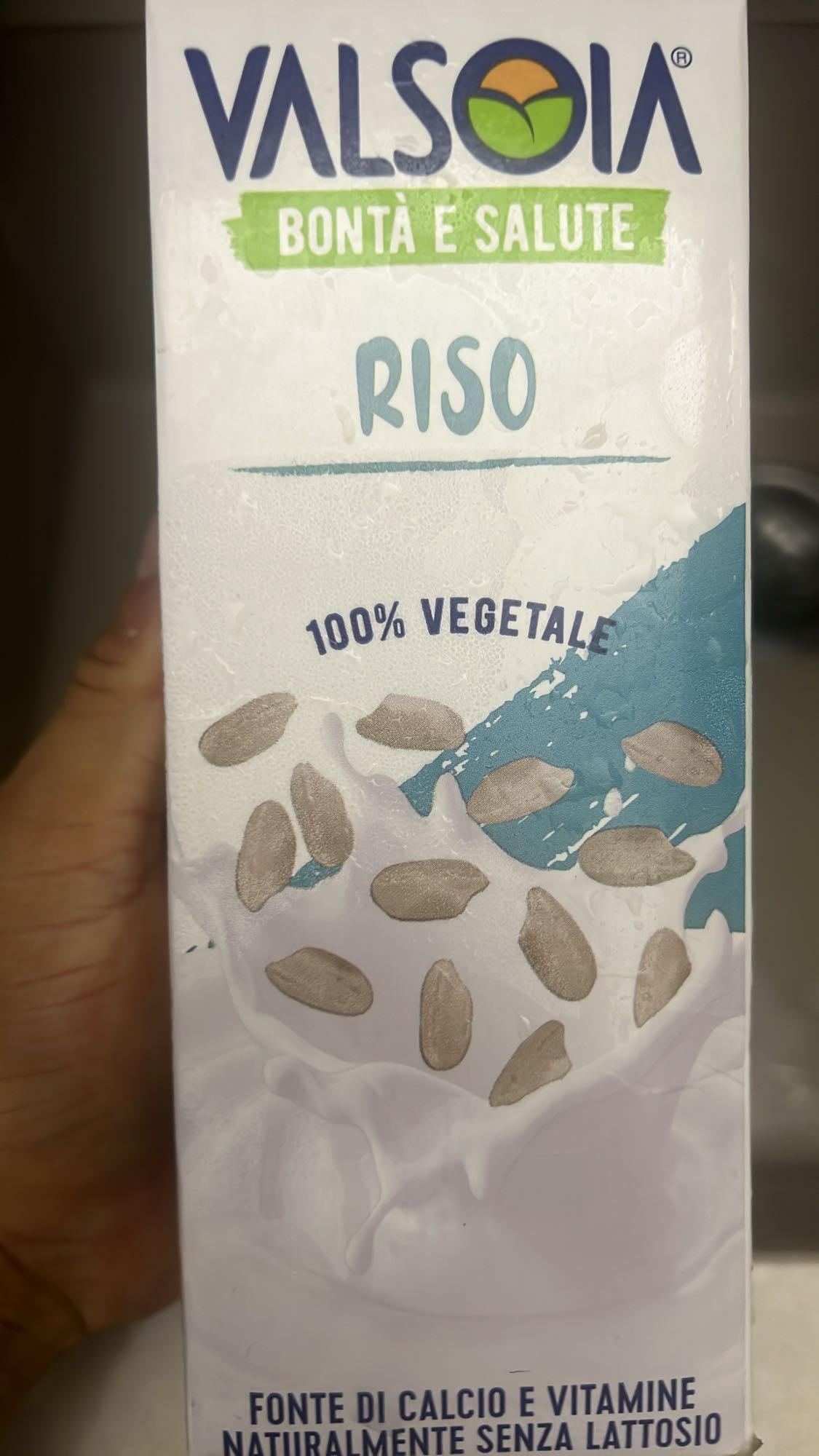 Latte di riso vegetale