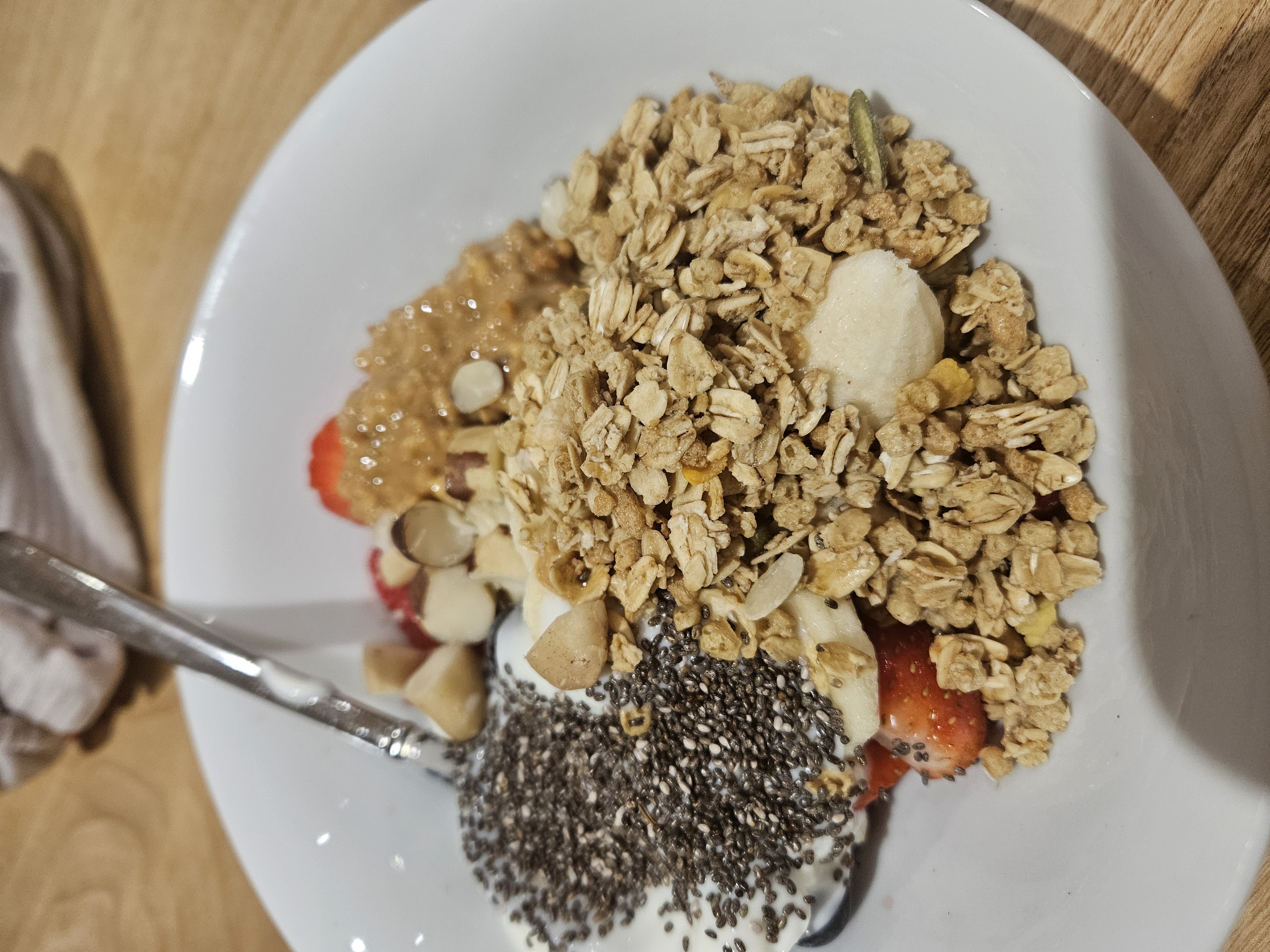 Granola Yogurt Fruit Bowl