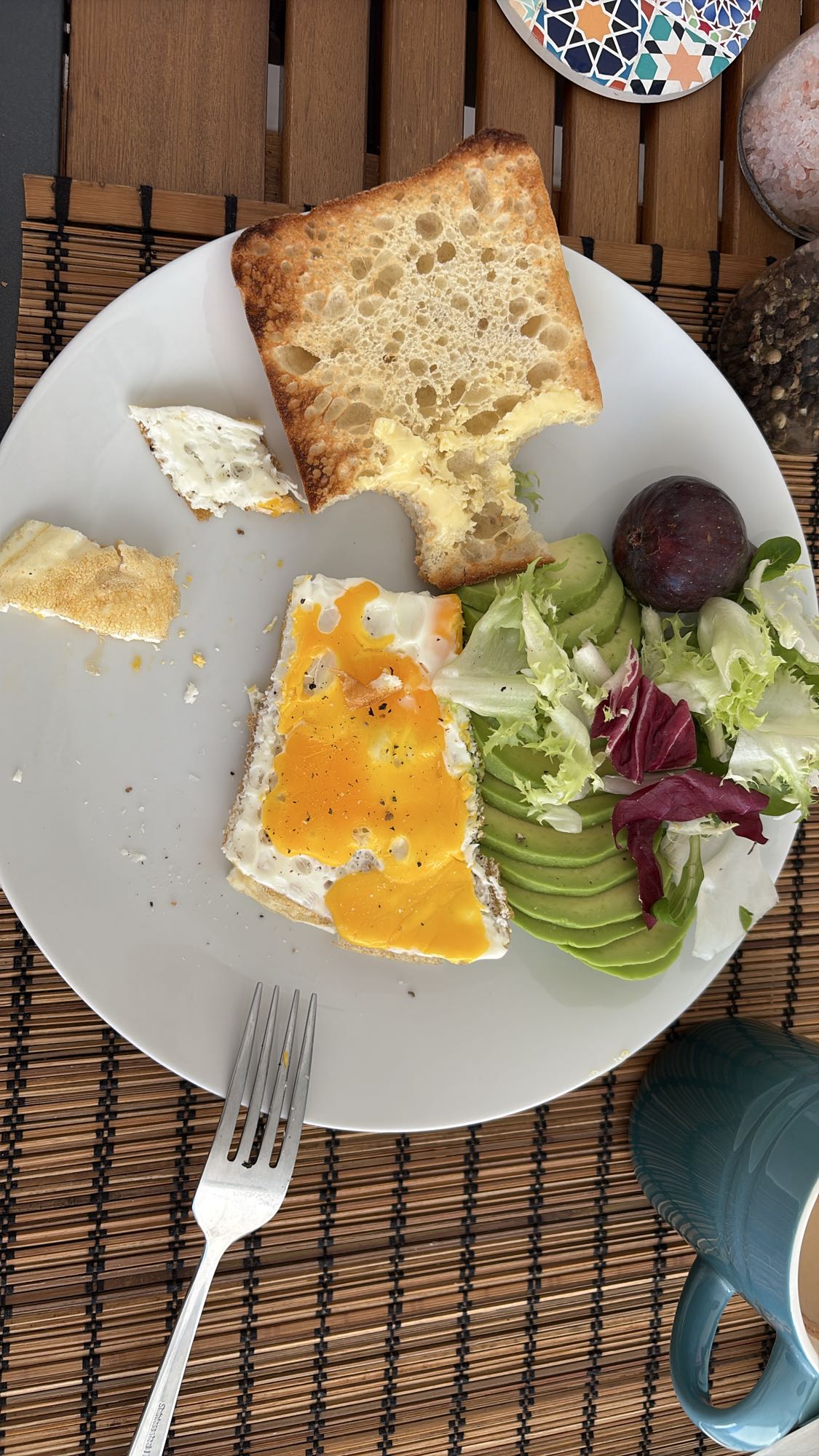 Egg Toast & Avocado Salad